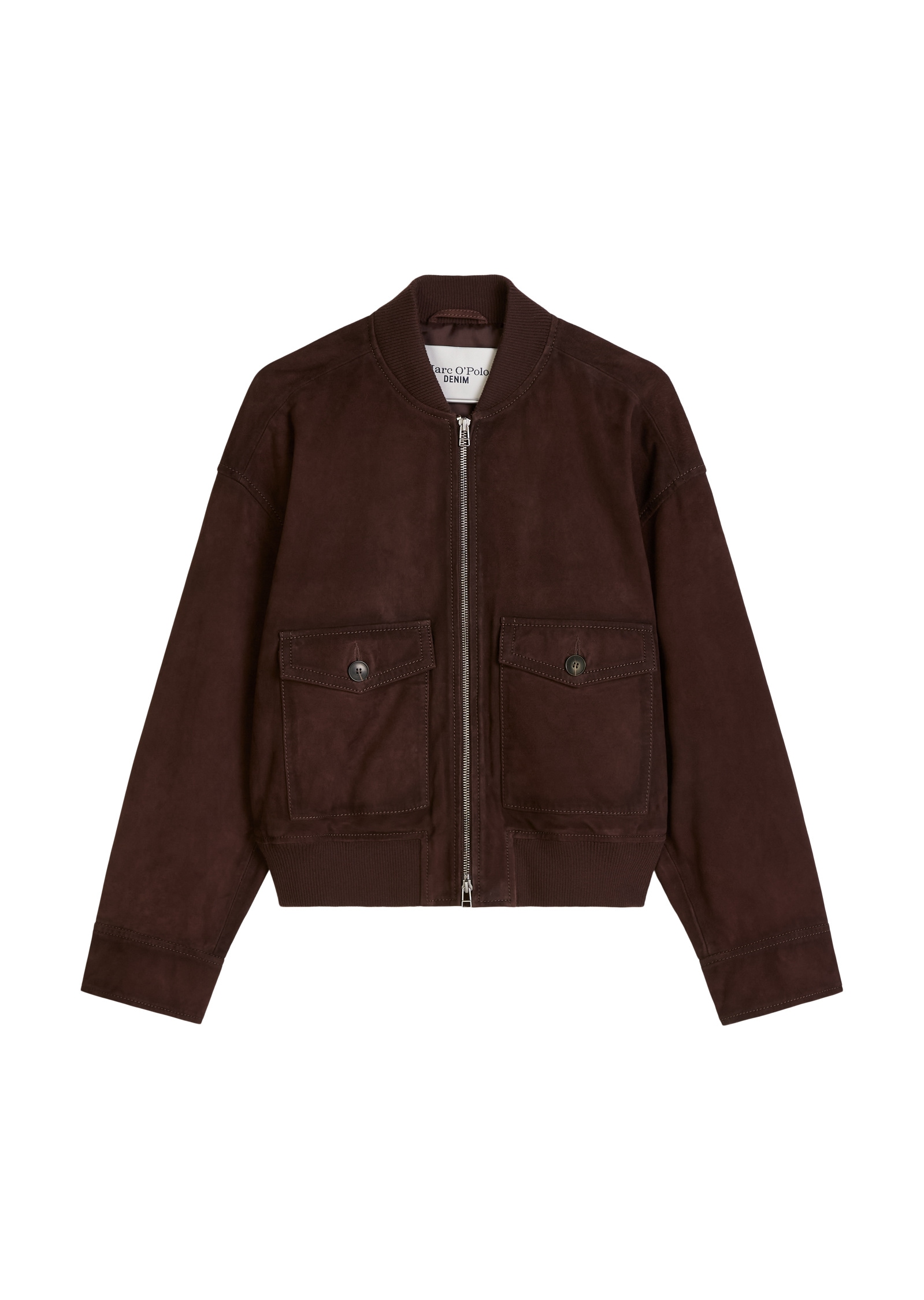 Marc O'Polo DENIM Lederjacke »aus weichem Ziegenveloursleder«
