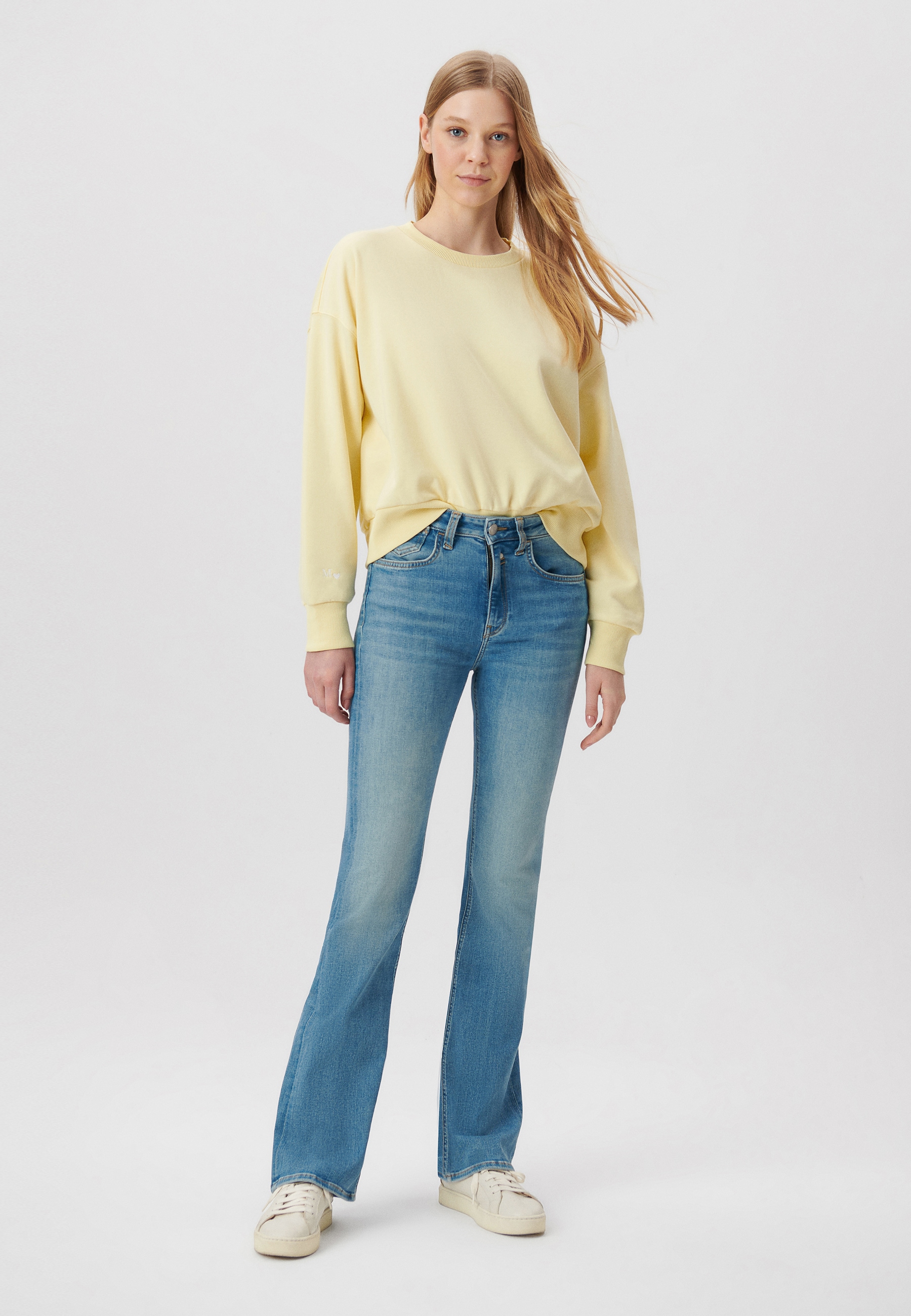 Mavi Rundhalspullover "CREW NECK SWEATSHIRT", Sweatshirt cropped