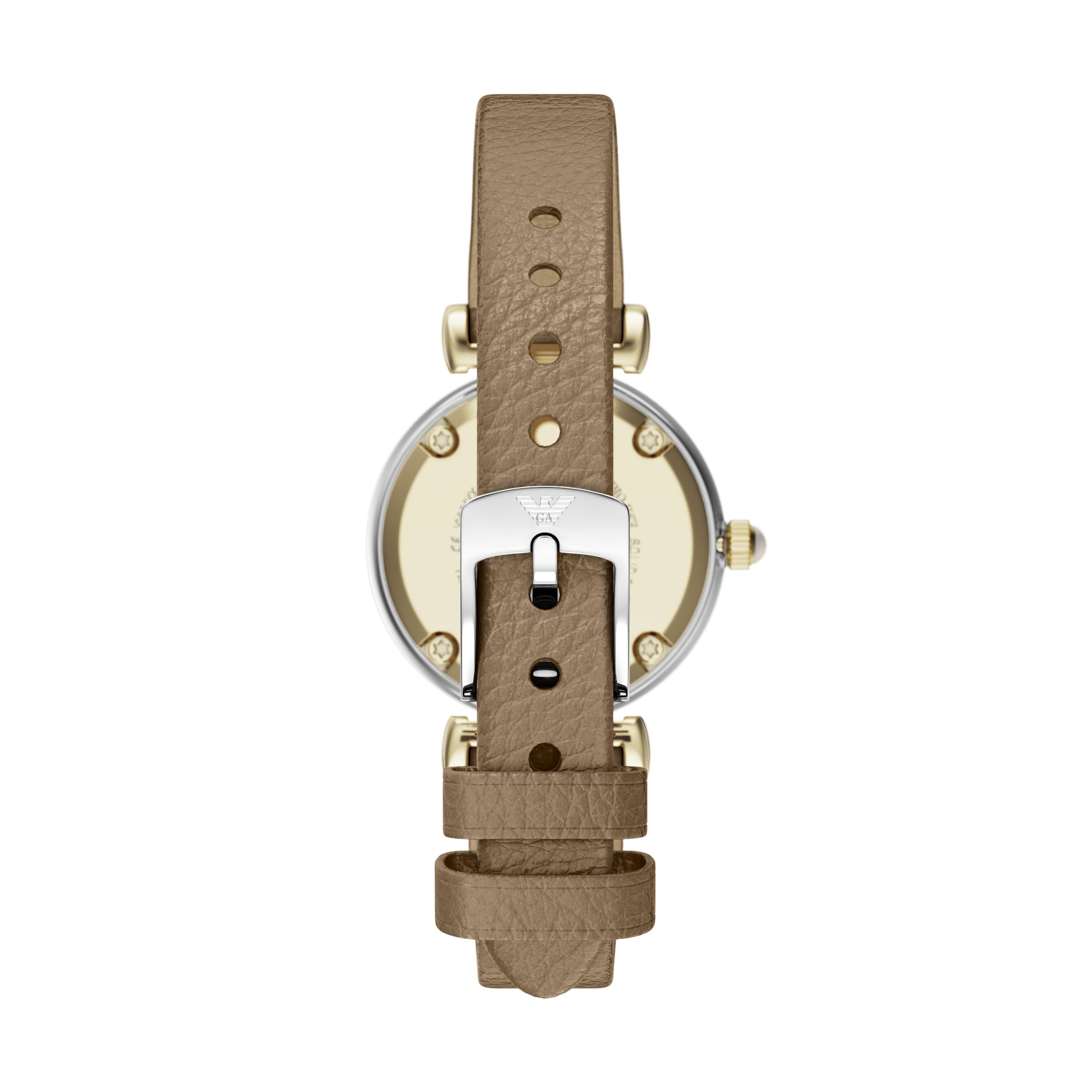 Emporio Armani Quarzuhr Armbanduhr, Damenuhr, Lederarmband, analog