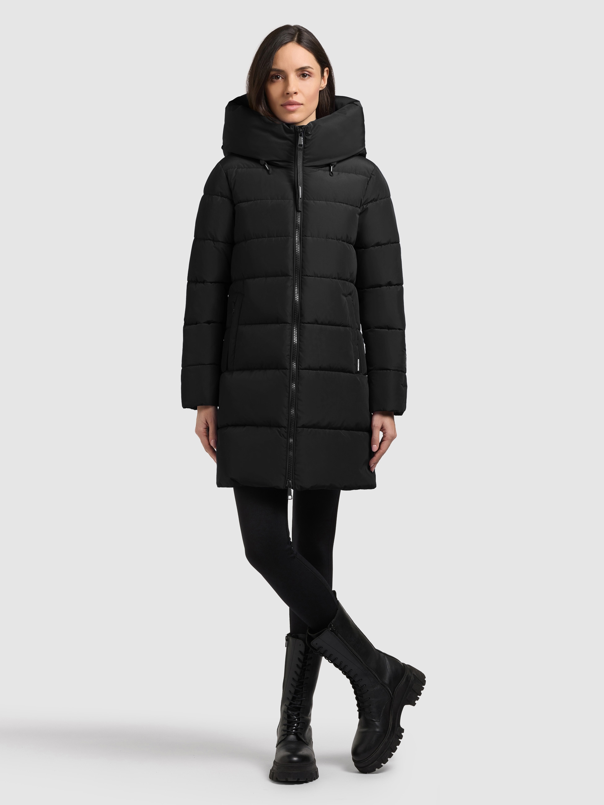 khujo Steppjacke »GRIMES« mit Kapuze Reißverschlusstaschen