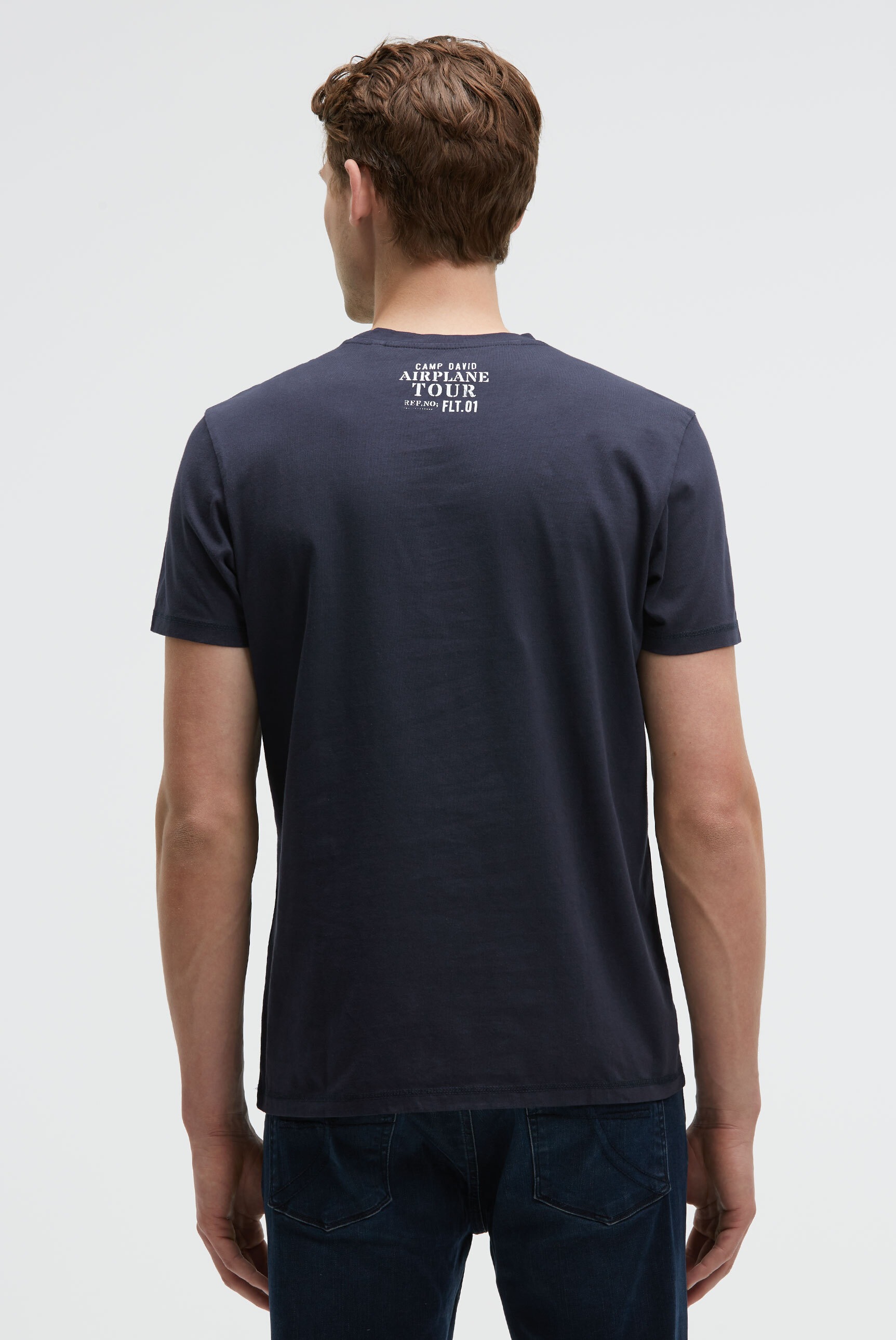 CAMP DAVID Rundhalsshirt, aus Baumwolle