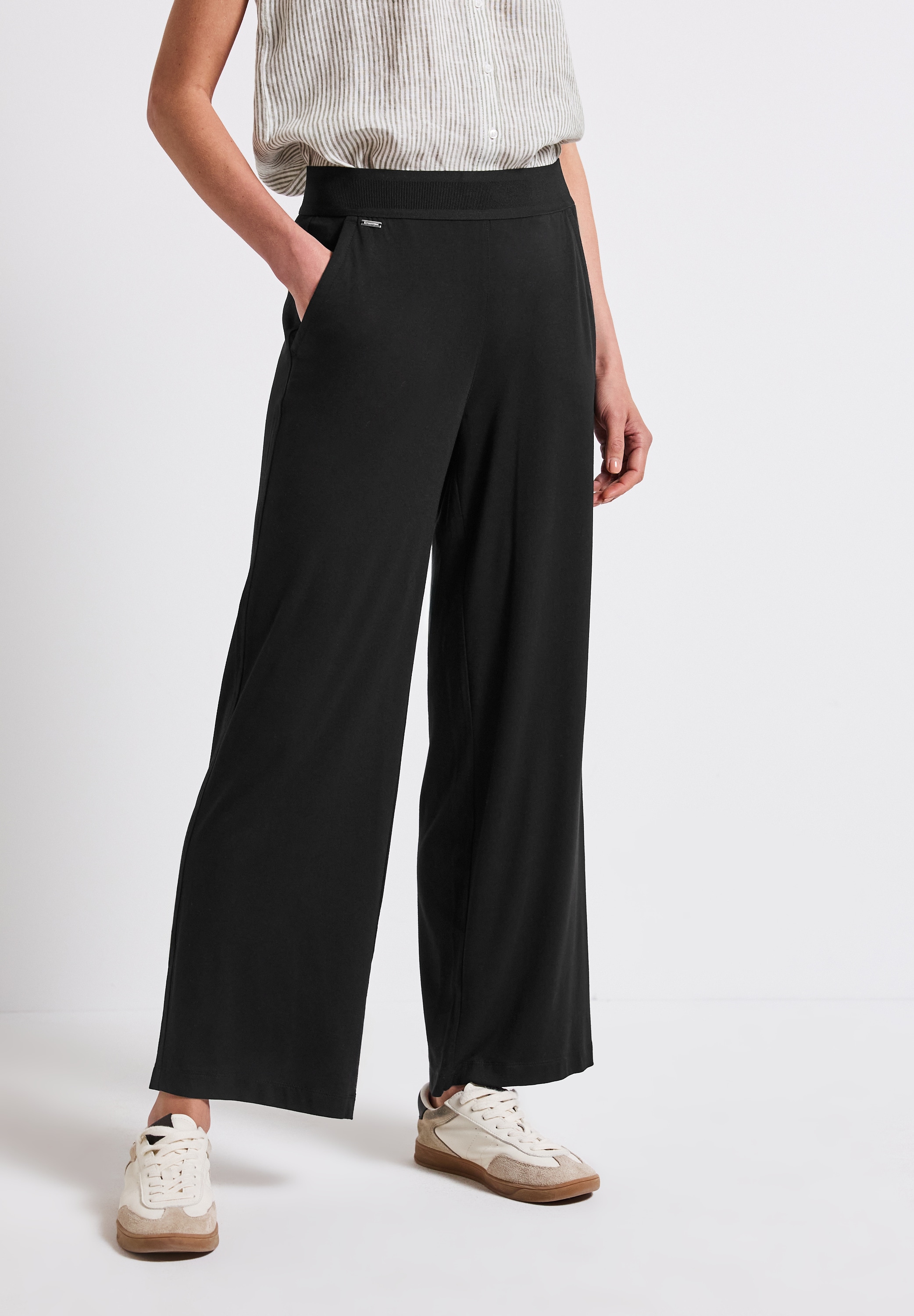 STREET ONE Kelnės »Style Emee« su elastingas Bund...