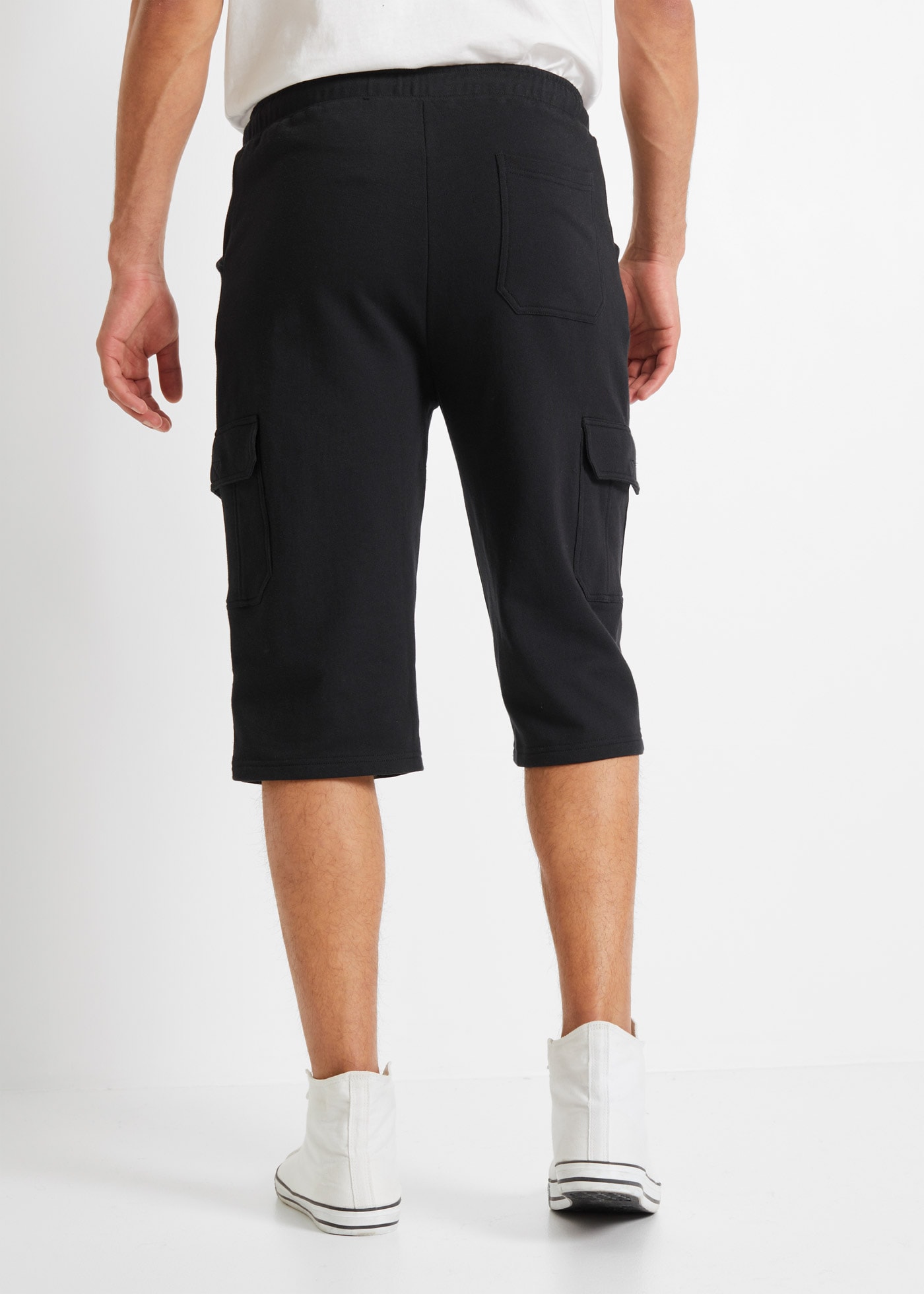 bonprix Sweatbermudas  aus Baumwolle, mit zahlreichen Taschen, regular fit, casual Stil