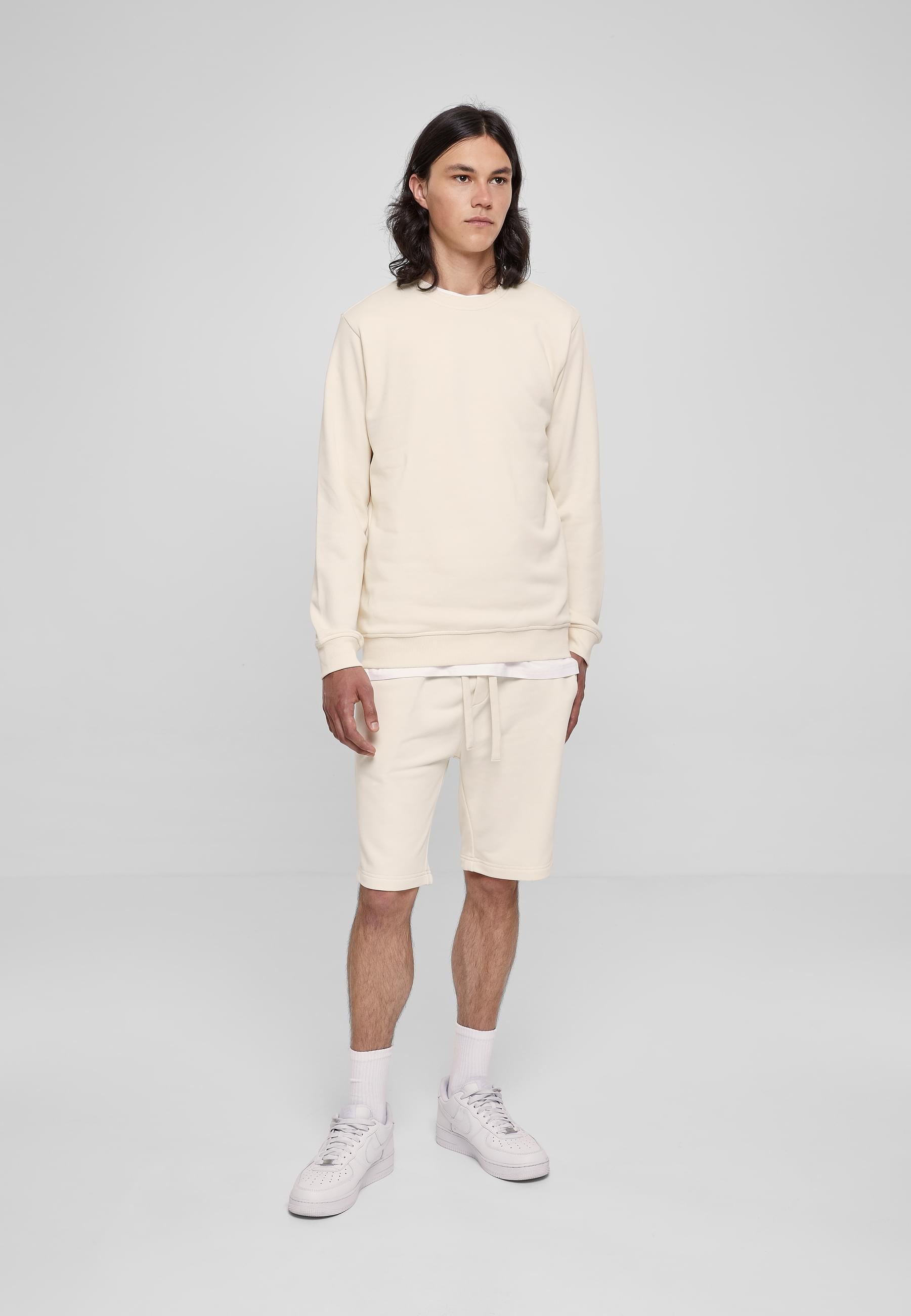 URBAN CLASSICS Rundhalspullover »Urban Classics Herren Basic Terry Crew«, (1 tlg.)