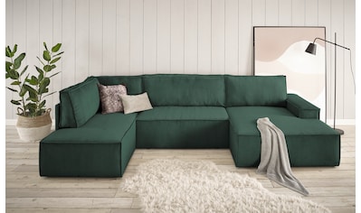 Wohnlandschaft »SHERWOOD XXL 329 cm Schlafsofa, U-Form«