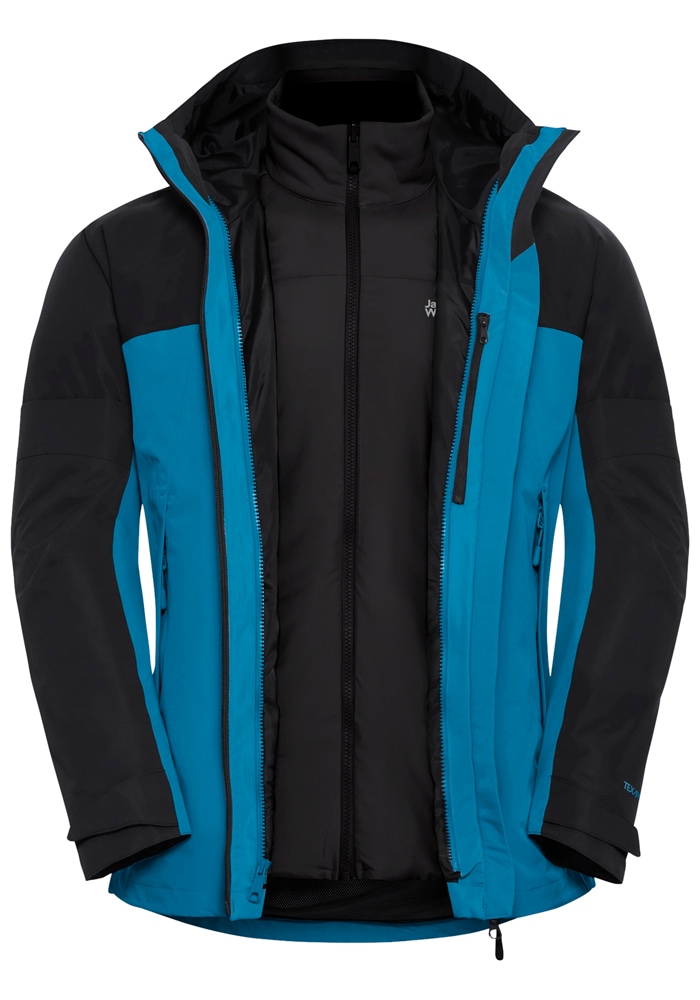 Jack Wolfskin 3-in-1-Funktionsjacke »WILD PLACES 3IN1 JKT M«, mit Kapuze
