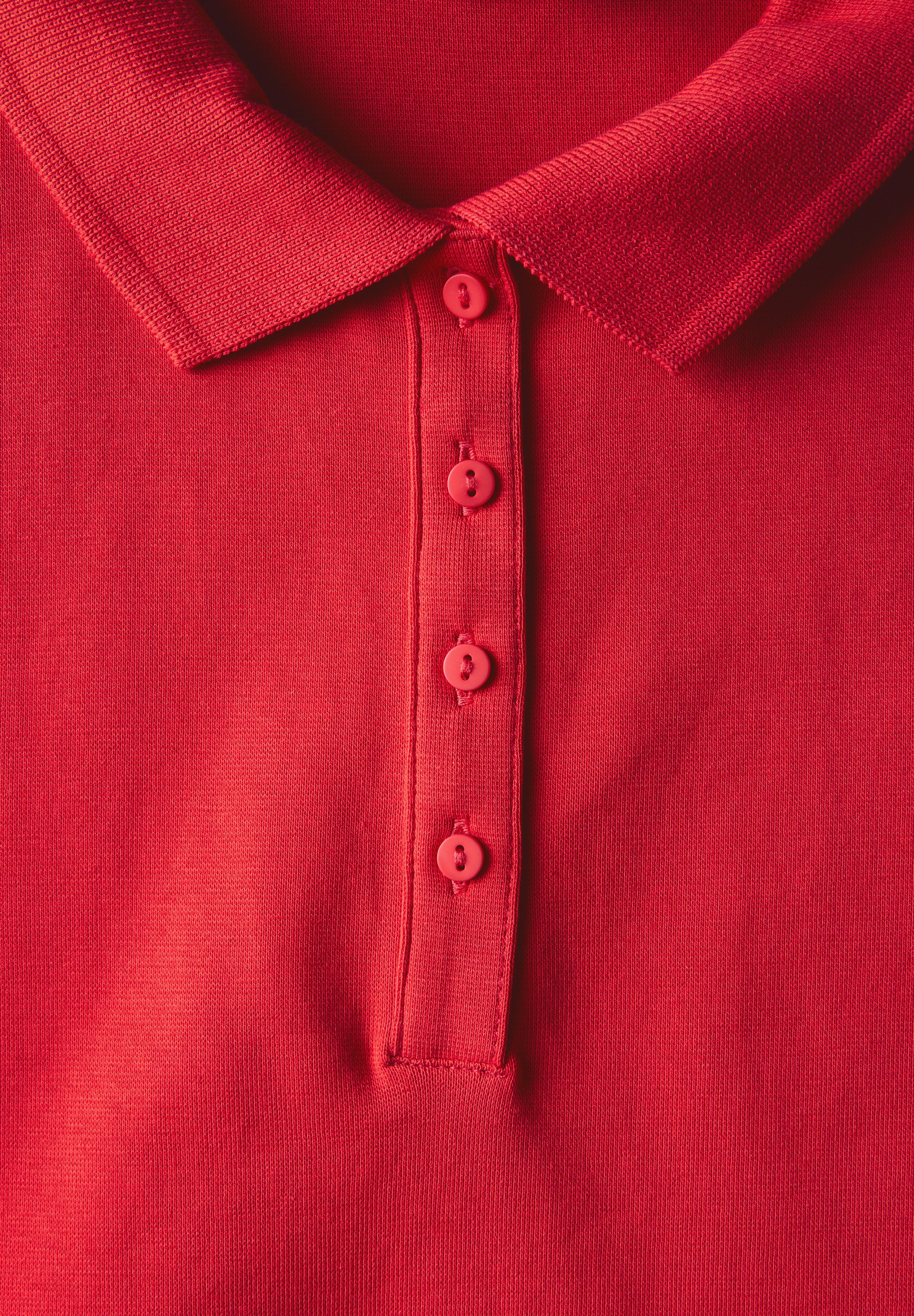 STREET ONE Poloshirt, aus Baumwolle mit Stretchante
