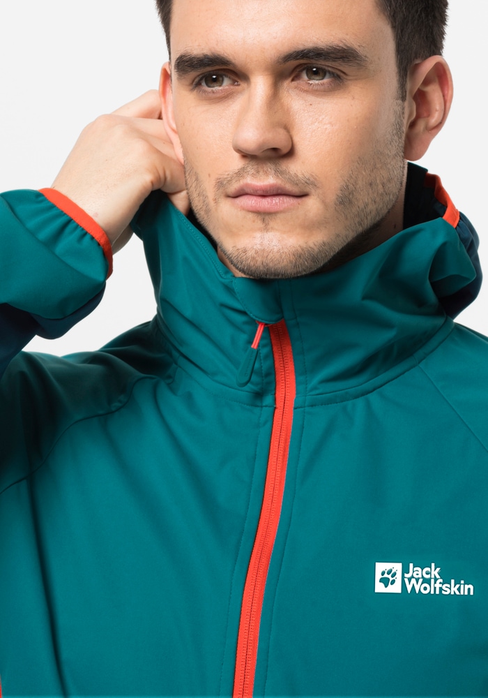 Jack Wolfskin Softshelljacke »EAGLE PEAK II HOODY M«, mit Kapuze