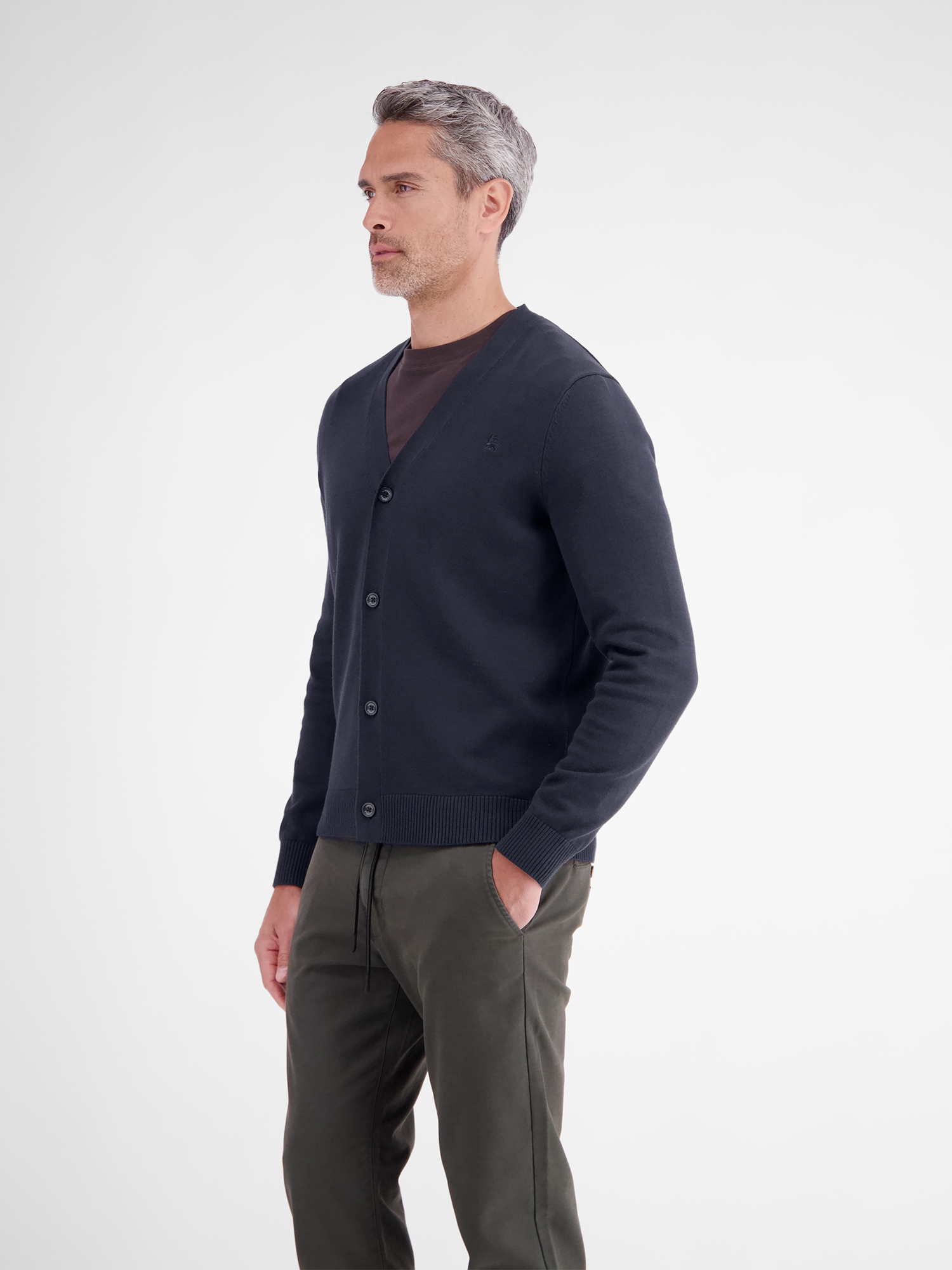 LERROS Strickjacke »Strickjacke im Cardiganstil aus reiner weicher Baumwolle«