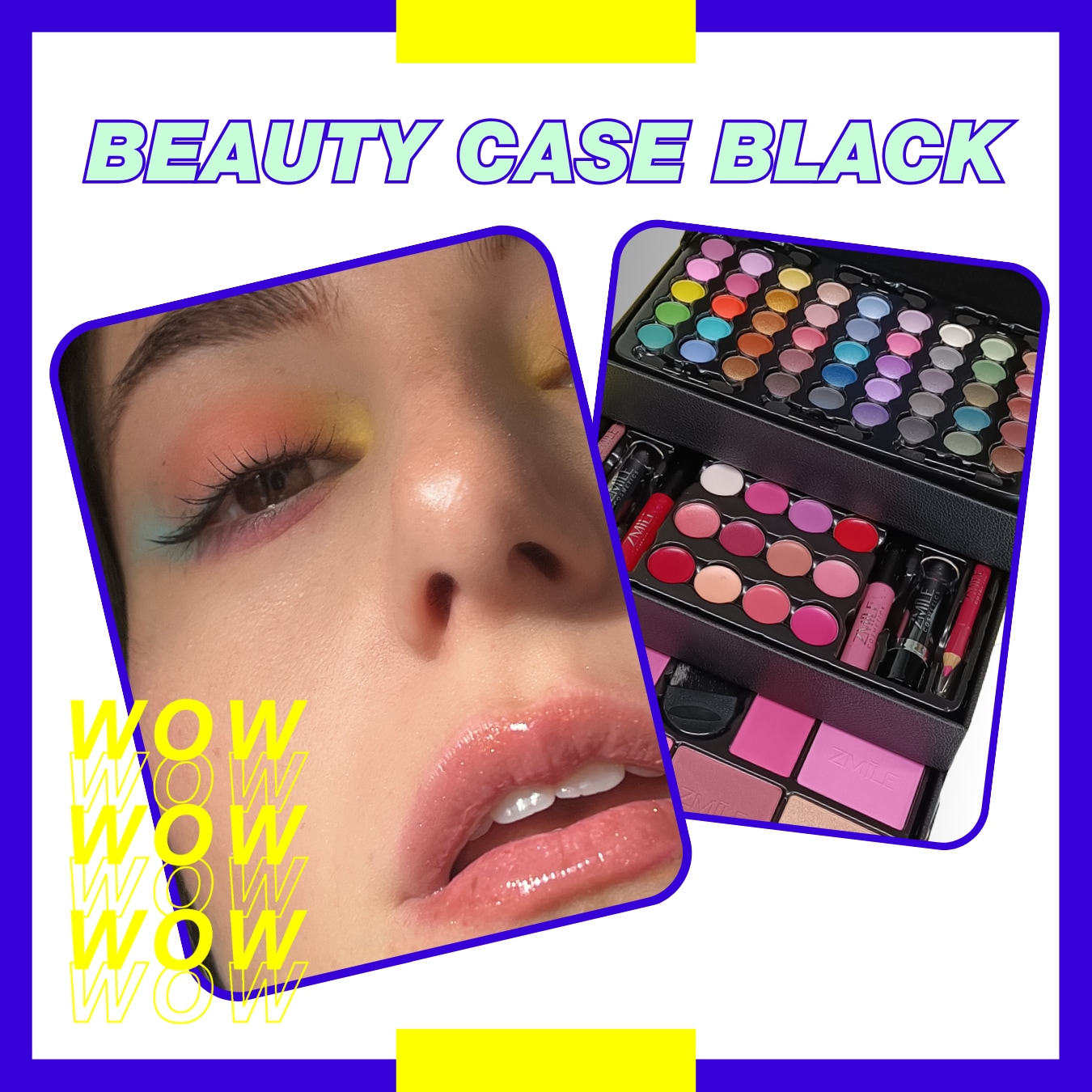 ZMILE COSMETICS Kosmetik-Koffer »Beauty Case' black«, (82 tlg.), mit veganer Formulierung