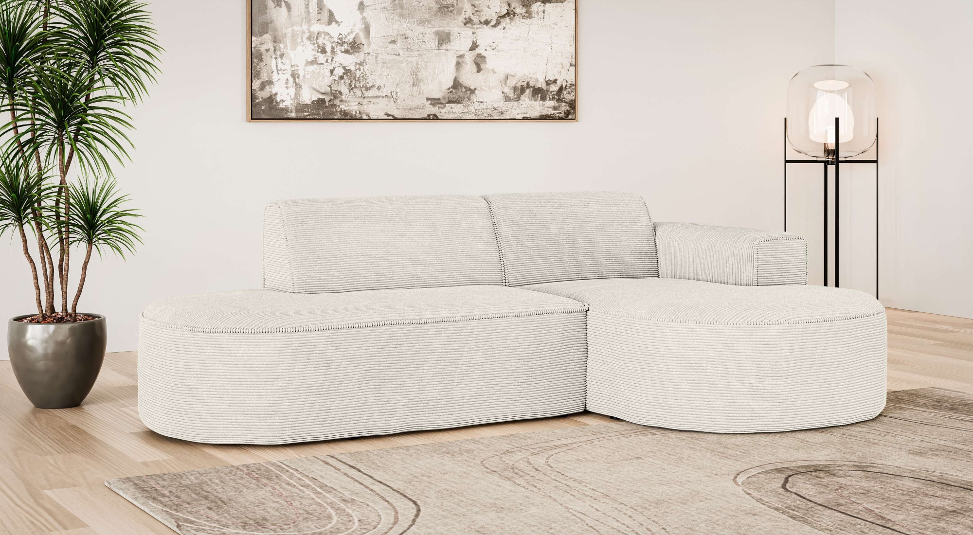 OTTO home Ecksofa "ADELLA XL Design-Sofa mit Recamiere rechts/links, 263/15 günstig online kaufen