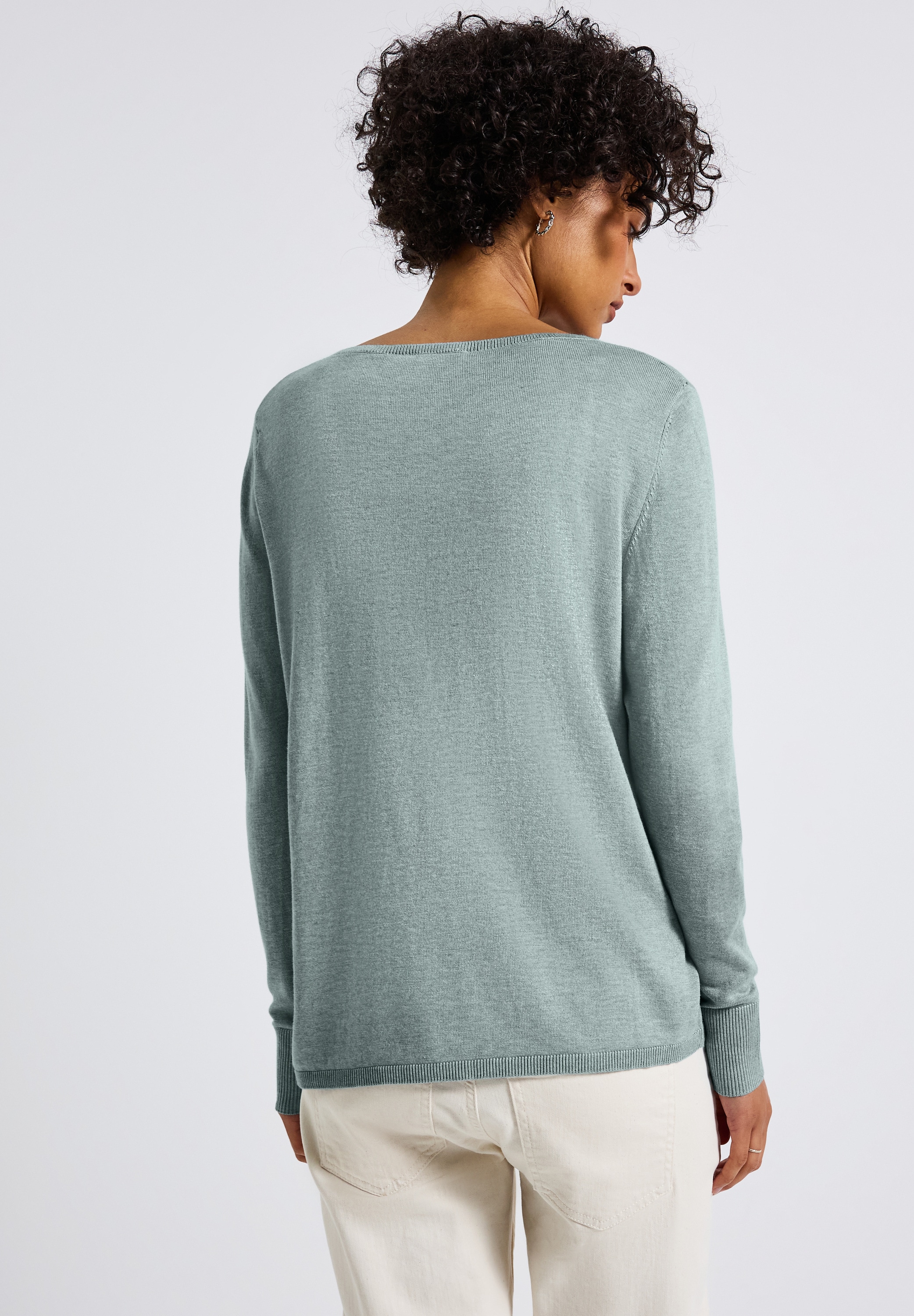 STREET ONE Strickpullover, mit U-Boot-Ausschnitt
