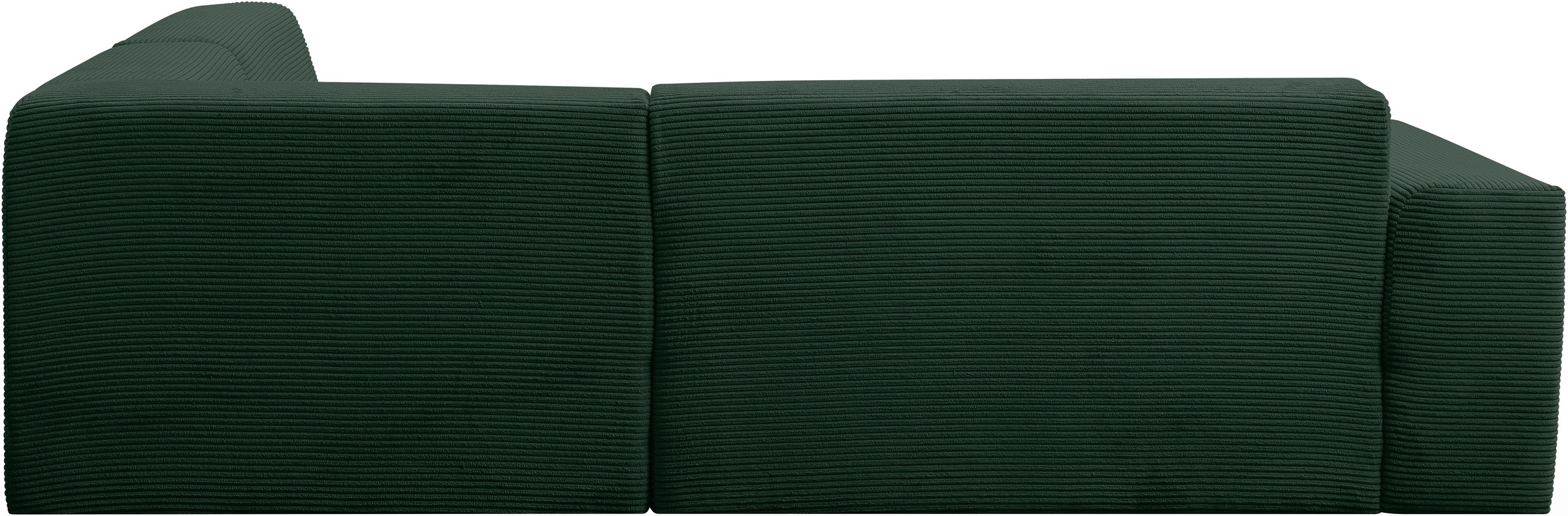 WERK2 Ecksofa »Zeus-M, tolles Sofa mit schönen Details, L-Form«, Curvy Trend Garnitur, urbane Optik, komfortable Wellenunterfederung