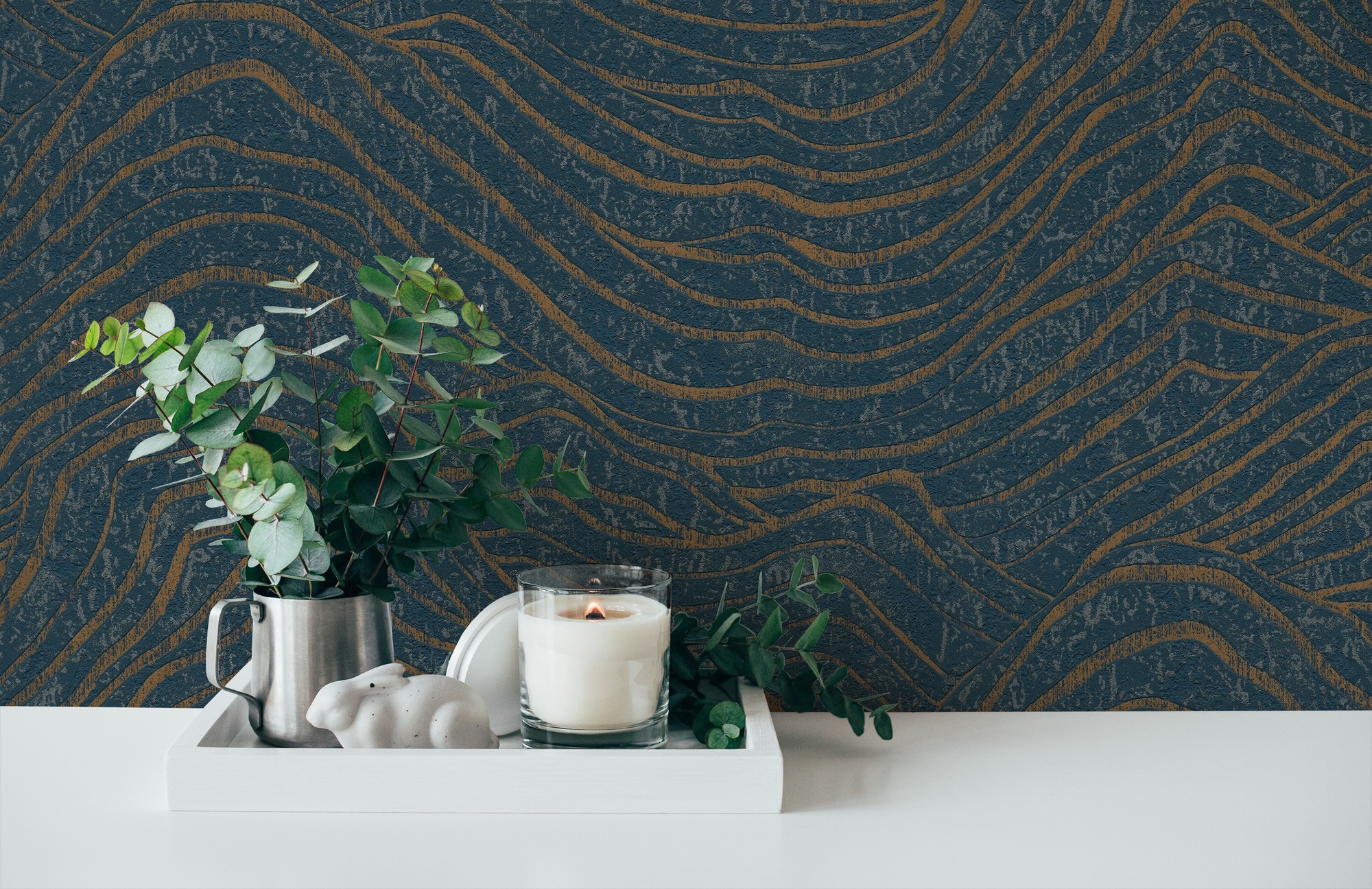A.S. Création Vliestapete »Jade 2 3D-Tapete Mustertapete Metallic-Effekt 3D«, leicht glänzend, Vliestapete Grafik für Schlafzimmer Küche Wohnzimmer 3D Design modern