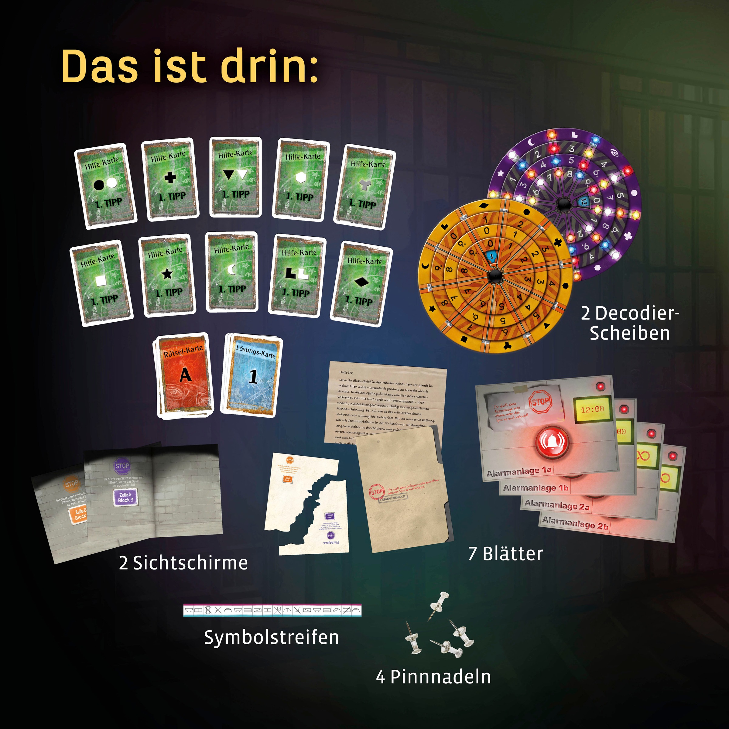 Kosmos Spiel »EXIT, Das Spiel, Der Gefängnisausbruch«, Made in Germany