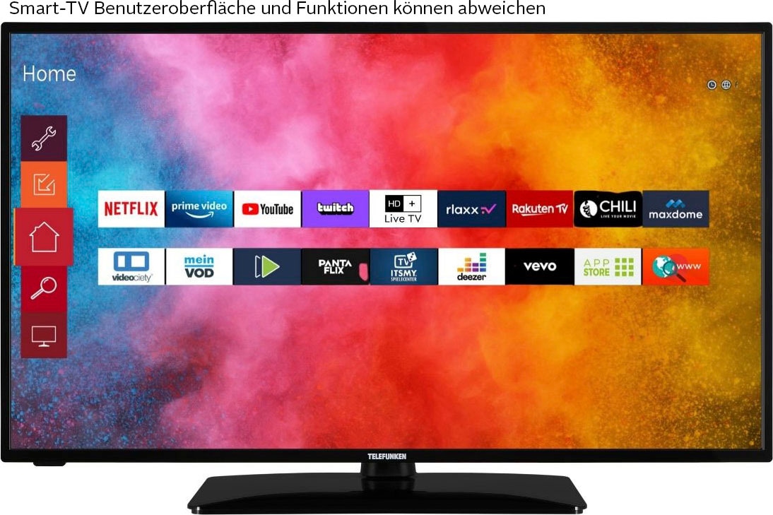 LED-Fernseher Full Zoll, »D40F550M1CWI«, HD, Smart-TV | Telefunken 102 BAUR cm/40
