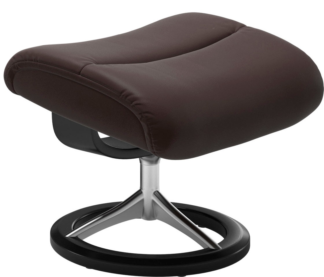Thumbnail - Stressless Relaxsessel "View" Set, Relaxsessel mit Hocker, mit Signature Base, Größe S,Gestell Schwarz