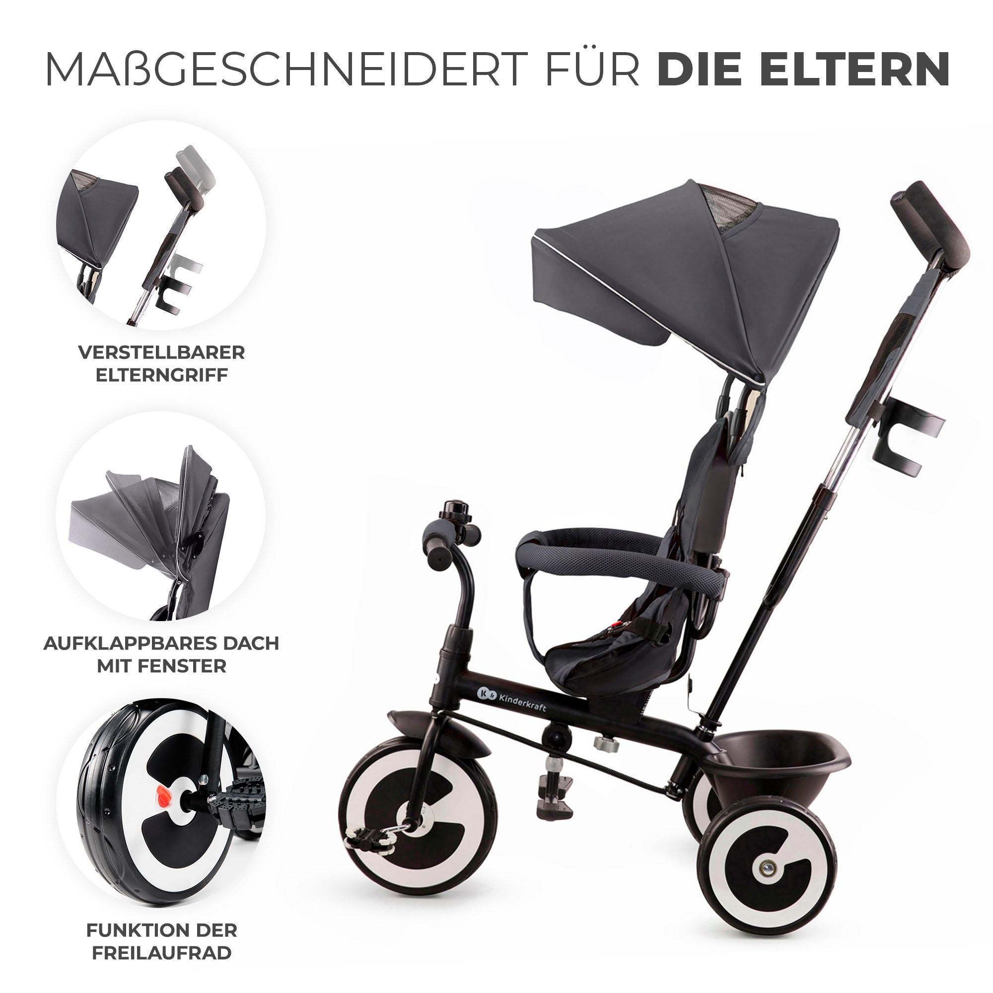 Kinderkraft Dreirad »ASTON«, mitwachsend