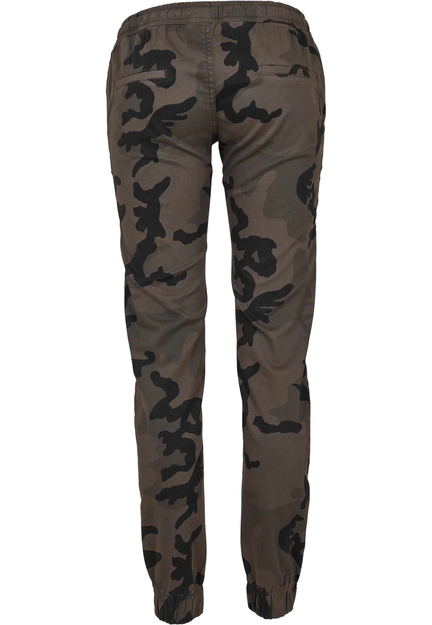 URBAN CLASSICS Cargohose "Urban Classics Damen Ladies Camo Jogging Pants" günstig online kaufen