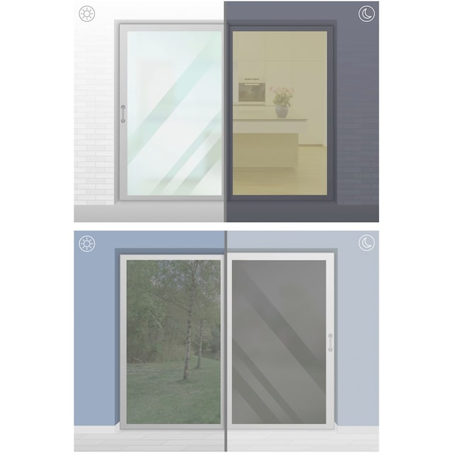 GARDINIA Fensterfolie »Statische UV-Folie«, 1 St., halbtransparent,  selbstklebend, 77% UV-Schutz bestellen | BAUR