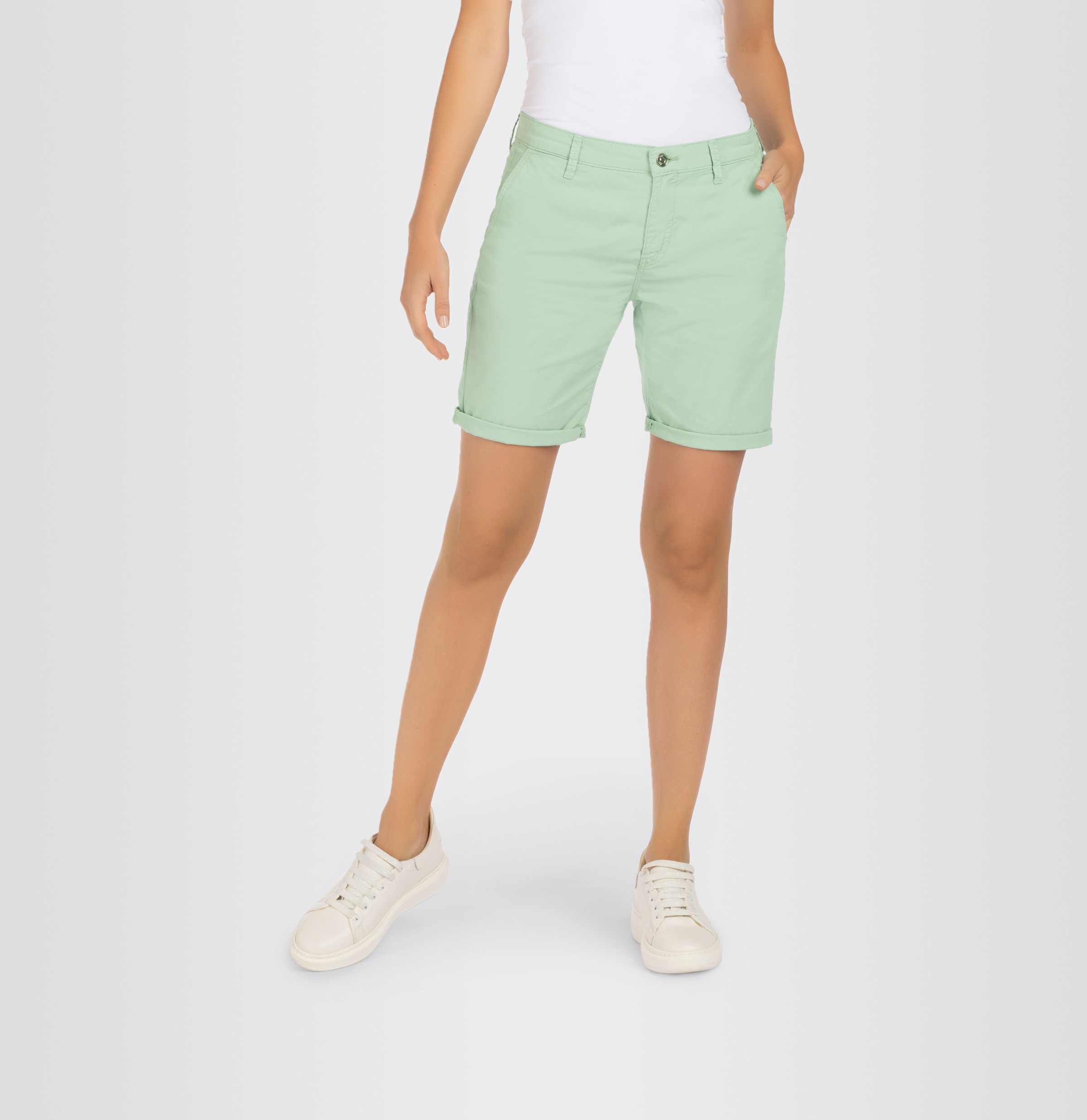 MAC Chinoshorts "Chino-Shorts", Krempelbare Shorts