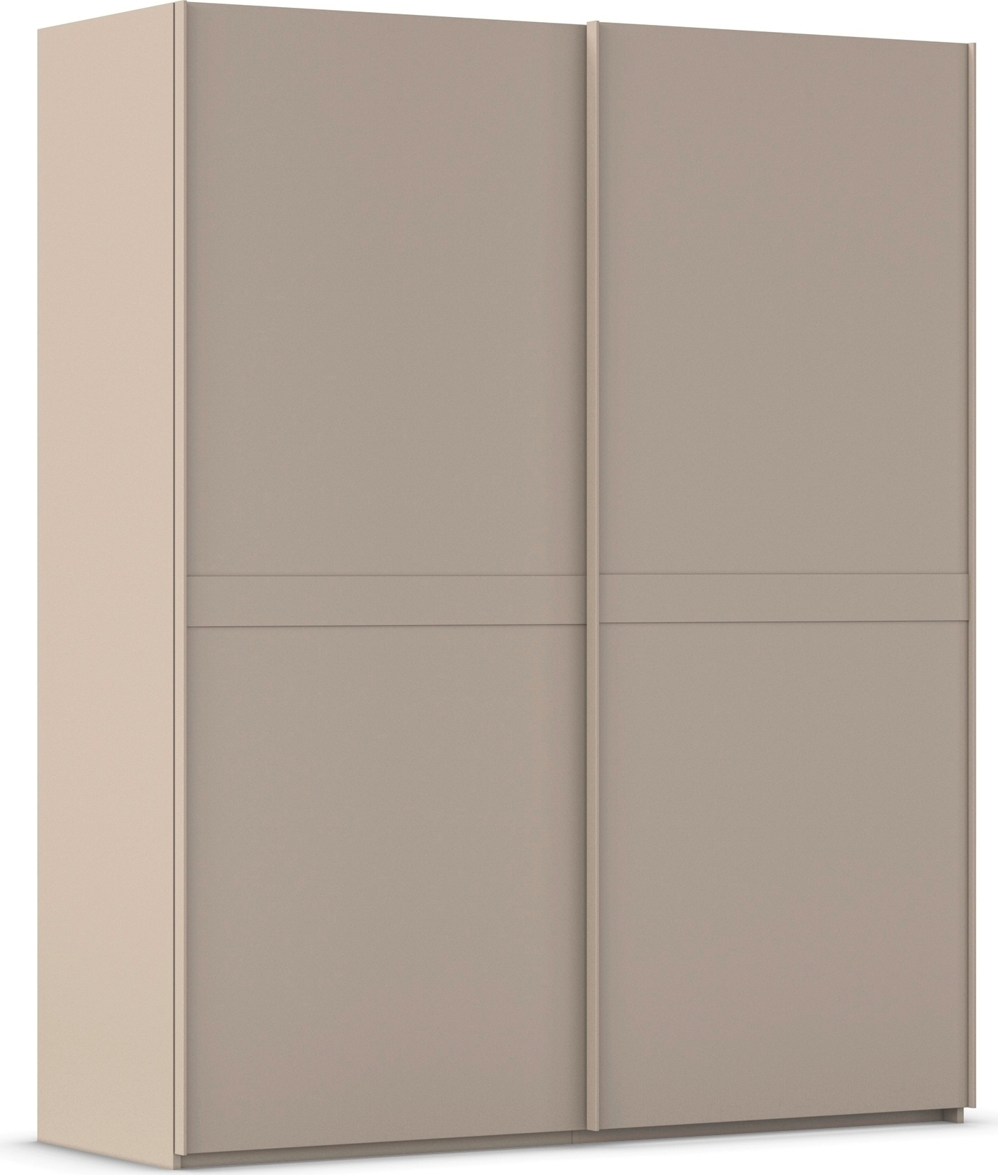 rauch Schwebetürenschrank "Kleiderschrank Schrank Garderobe Schlafzimmerschrank SCALE-LINE" edle Optik mit Bauchbinde in Korpusfarbe Dekorfront MADE IN GERMANY