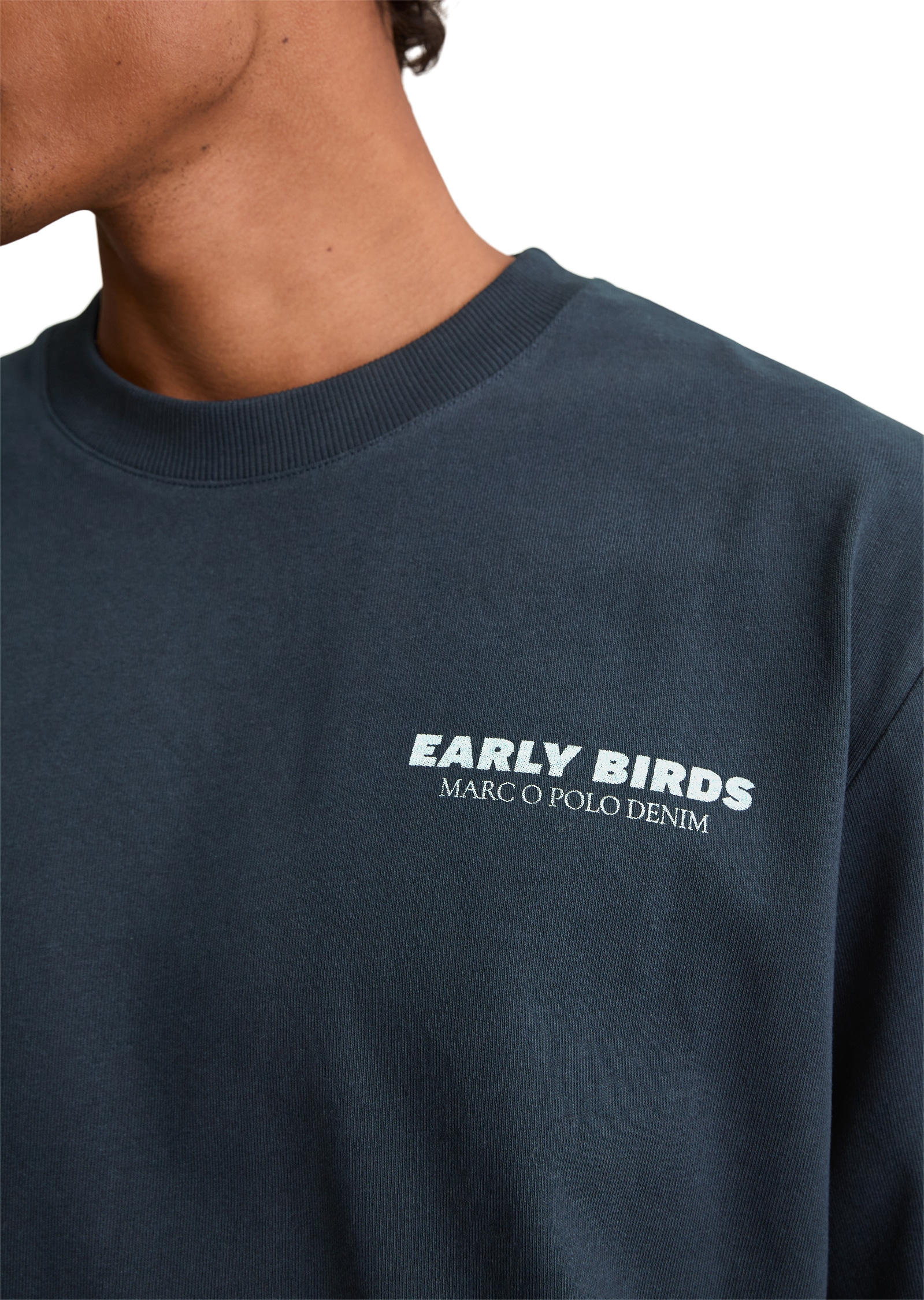 Marc O'Polo DENIM T-Shirt »mit markantem Rückenprint«