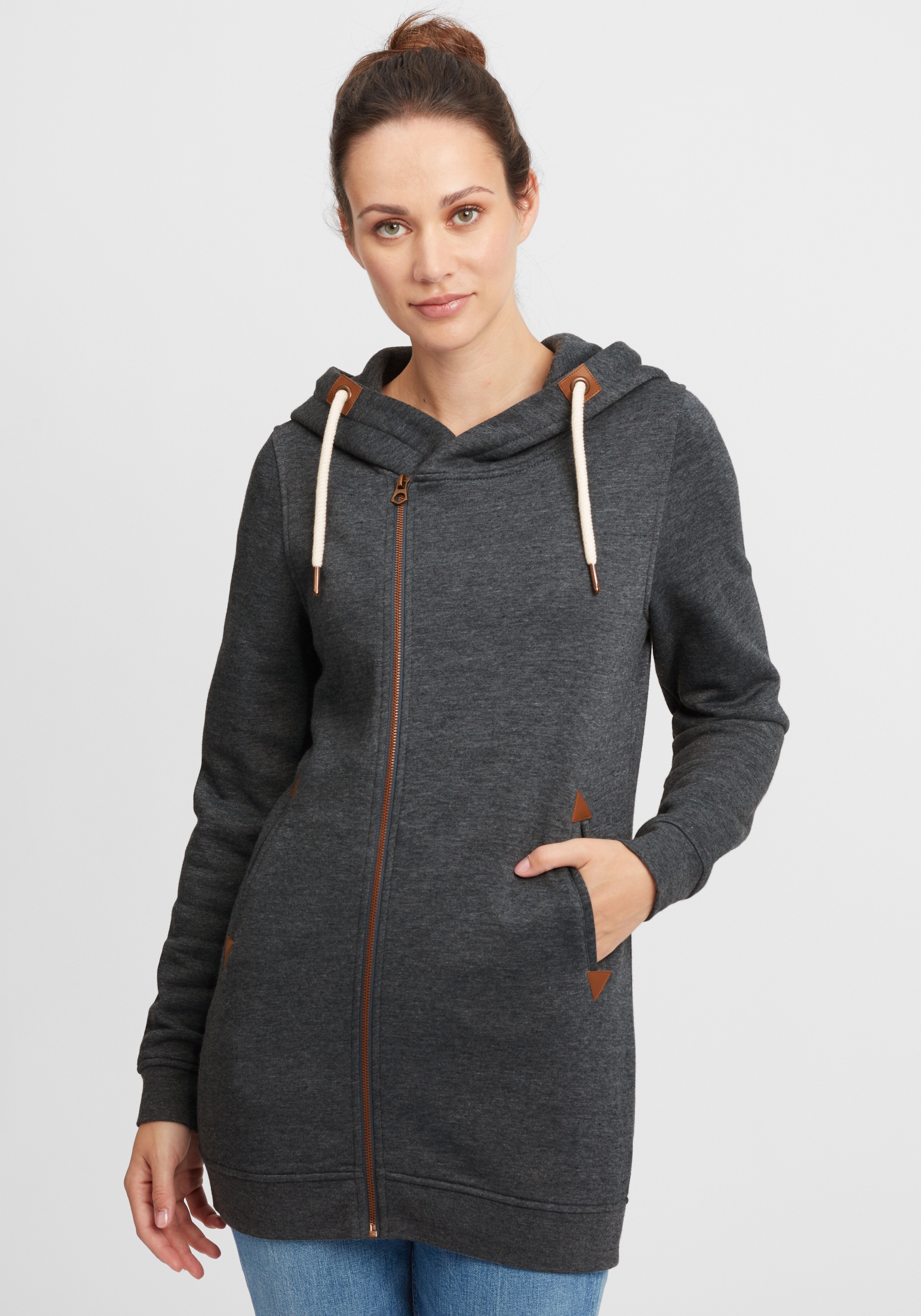 OXMO Kapuzensweatjacke "Kapuzensweatjacke OXVicky" günstig online kaufen