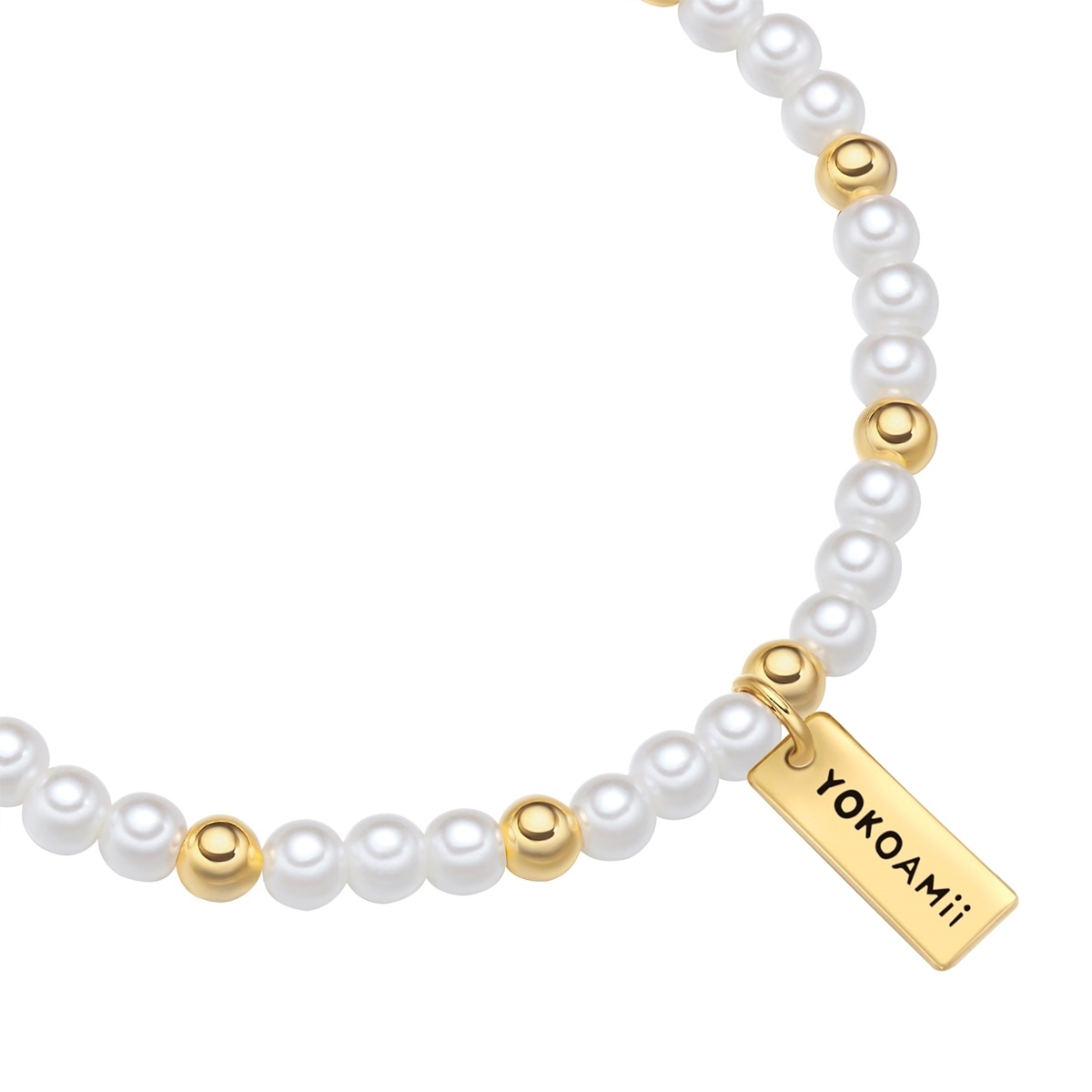 Yokoamii Perlenarmband »Y510« mit Perle (synth.)