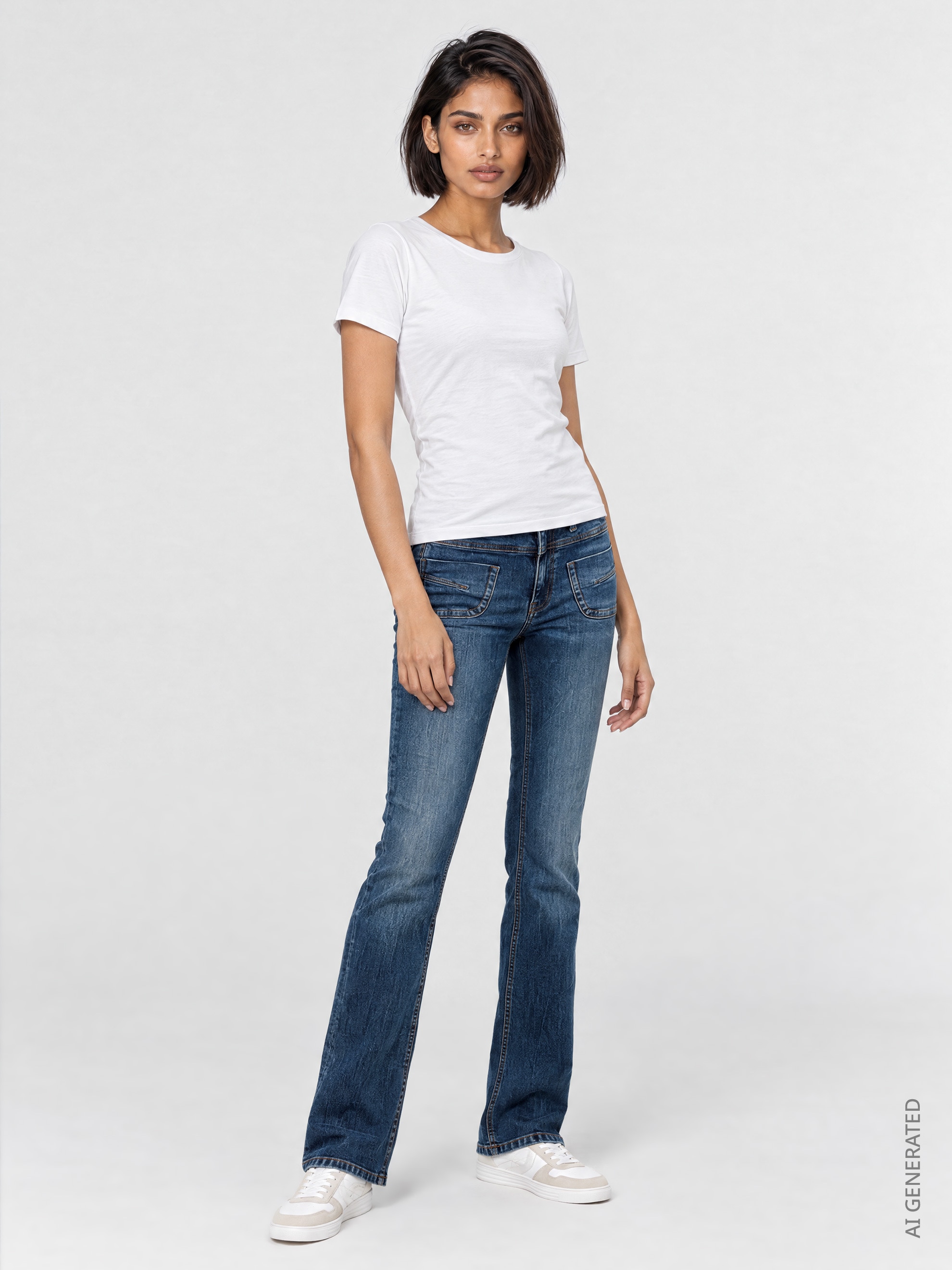 SOCCX Slim-fit-Jeans mit hoher Leibhöhe
