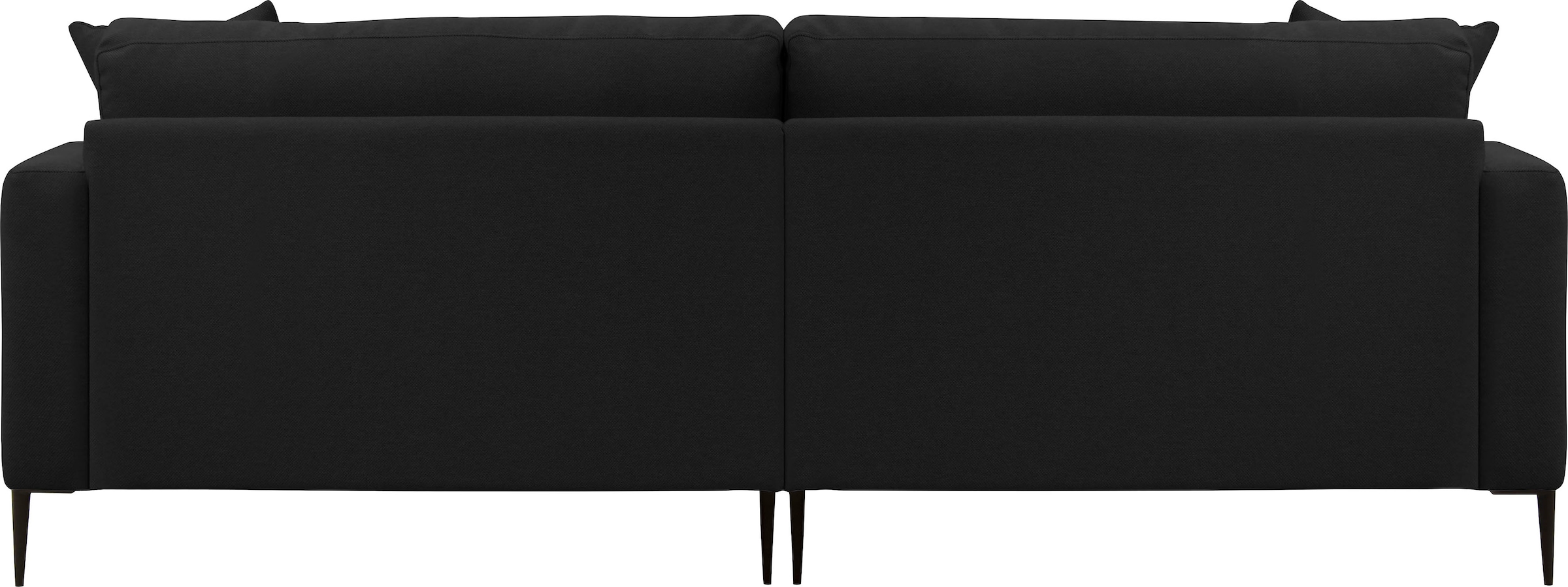 Leonique 3-Sitzer »Cozy elegantes Designsofa, Maße B/T/H: 211/97/80 cm«, mit losen Kissen und Metallbeinen