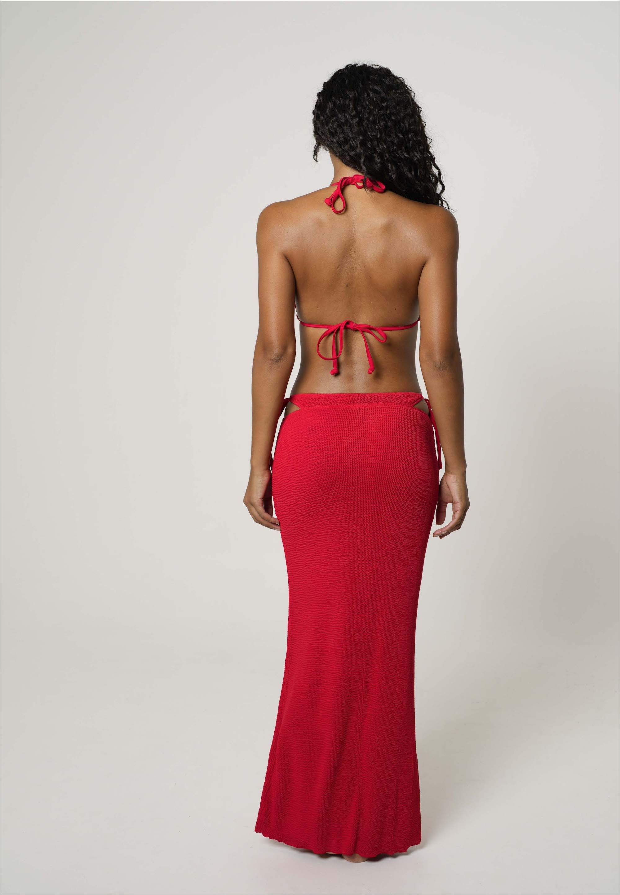 Moda Minx Sommerrock »Scrunch Long«, mit strukturiertem Scrunch-Material