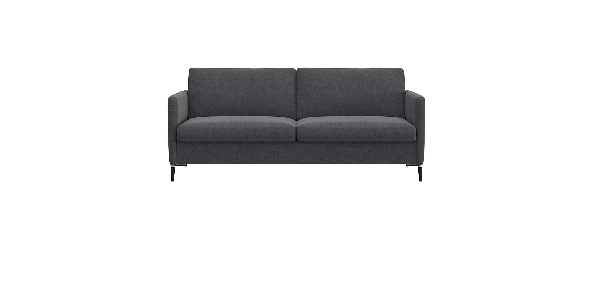 FLEXLUX 2,5-Sitzer "Fiore, super bequem durch hochwertigen Sitzaufbau mit Kaltschaum" schmale Armlehnen, Füße Alu+schwarz