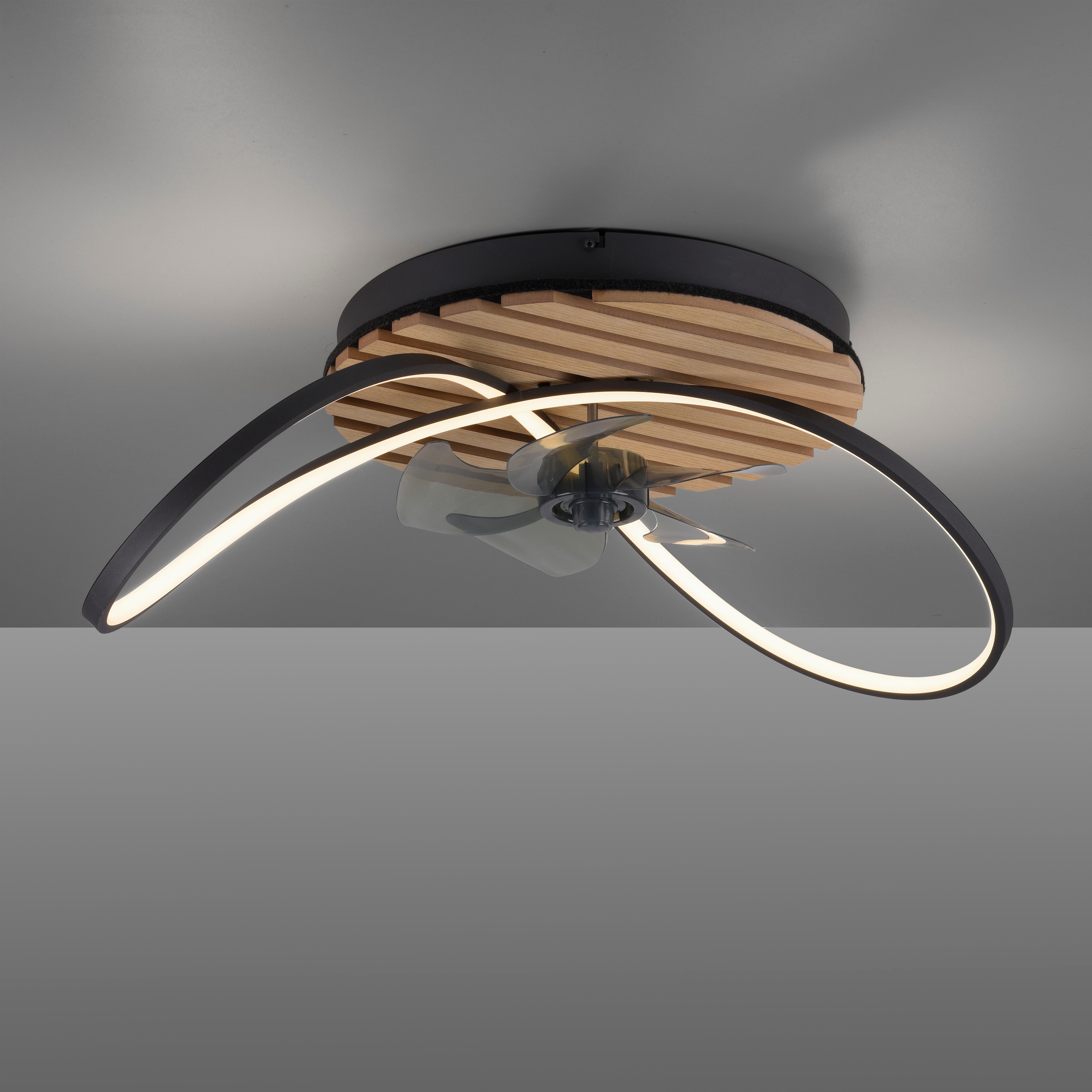 andas Deckenleuchte »Unnestad Akustikpaneele«, 1 flammig, Leuchtmittel LED-Board | LED fest integriert, Deckenventilator, Holz, Akustik, Paneele, Ventilator, Lampe