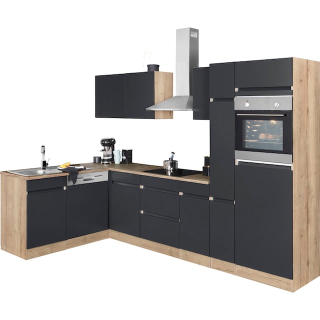 OPTIFIT Winkelküche »Roth« mit 28 mm starker Arbeitsplatte | BAUR