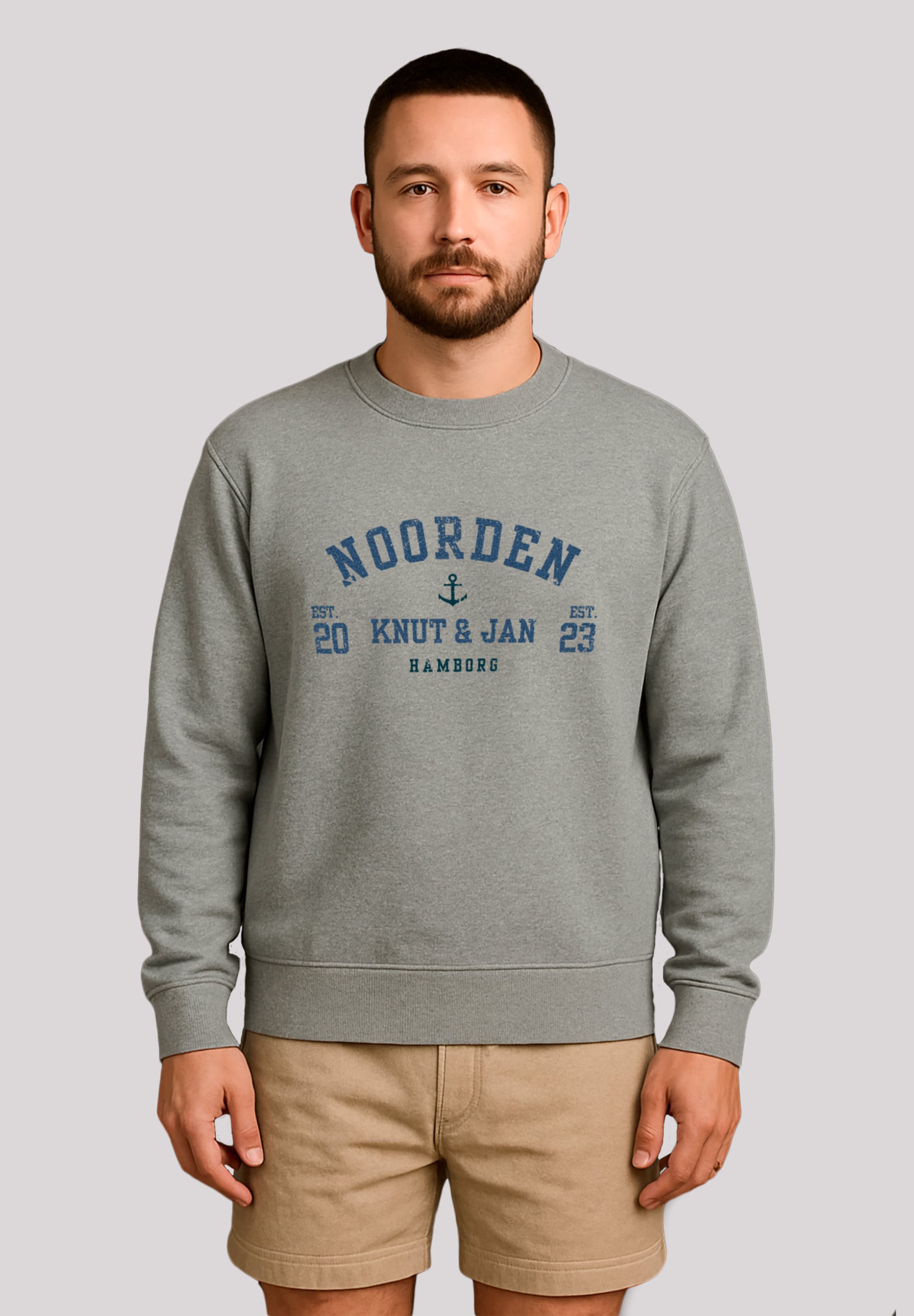 F4NT4STIC Sweatshirt "Knut & Jan Hamburg Noorden Collegiate", Premium Quali günstig online kaufen