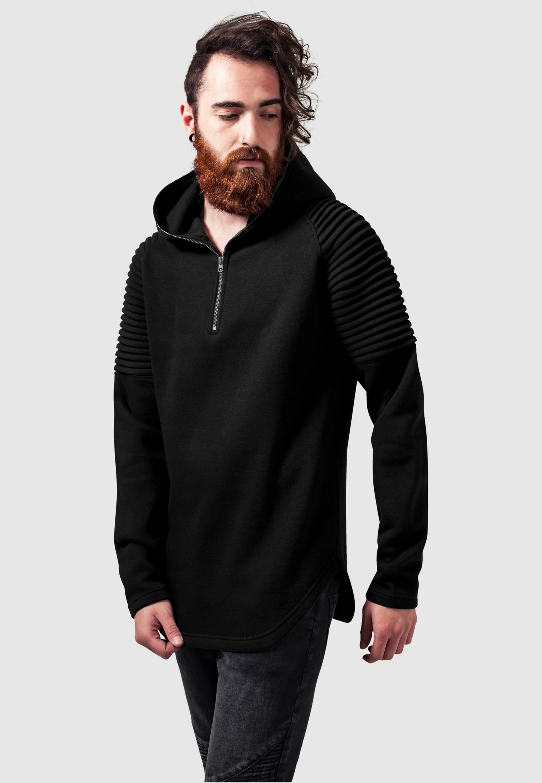 URBAN CLASSICS Hoodie »Urban Classics Herren Pleat Sleeves Terry Hoody«, (1 tlg.)