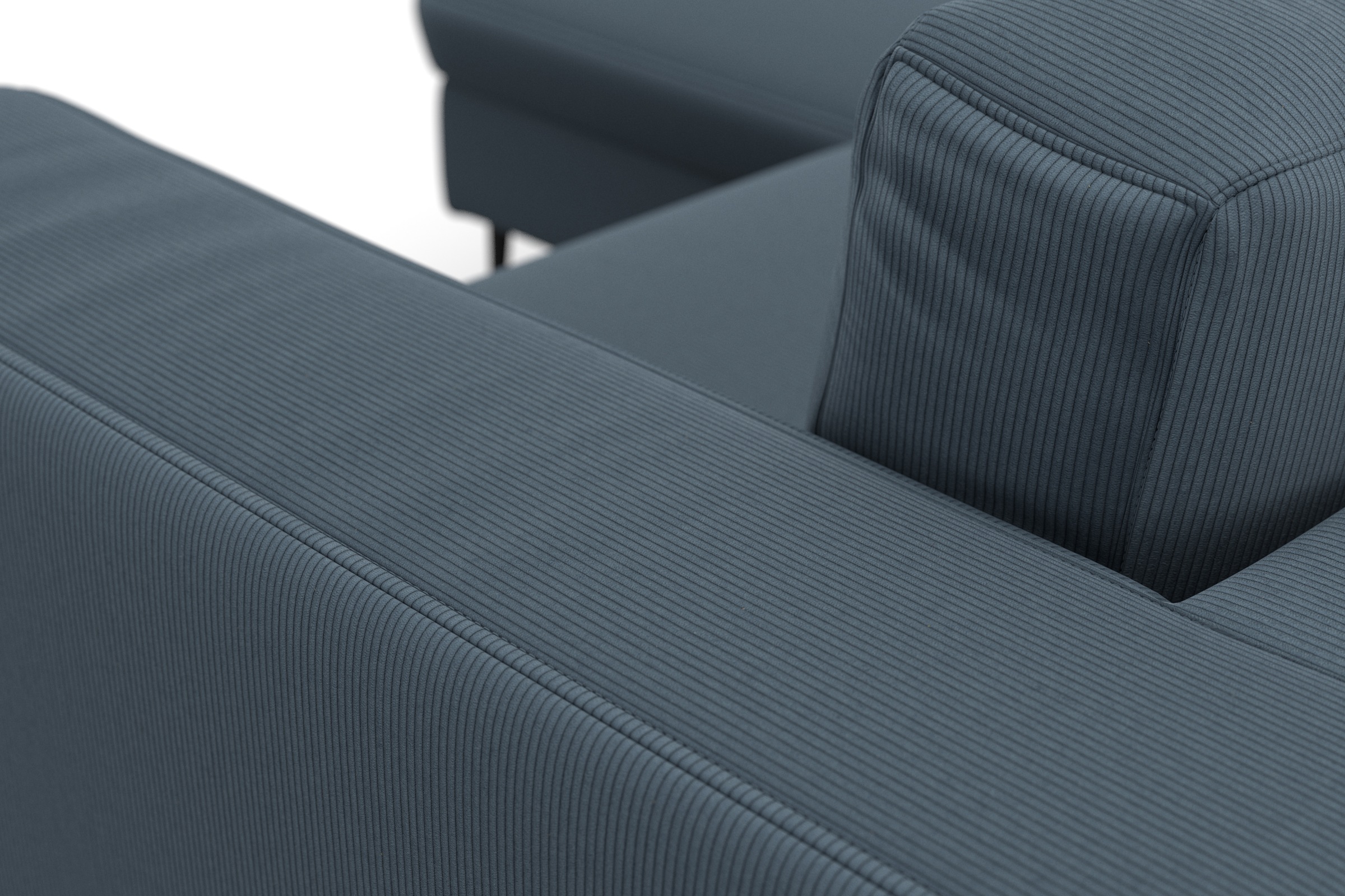 DOMO collection Ecksofa »Modica kompakt und elegant, Breite 244, L-Form«, moderne Optik mit extrabreiter Recamiere, auch in Cord