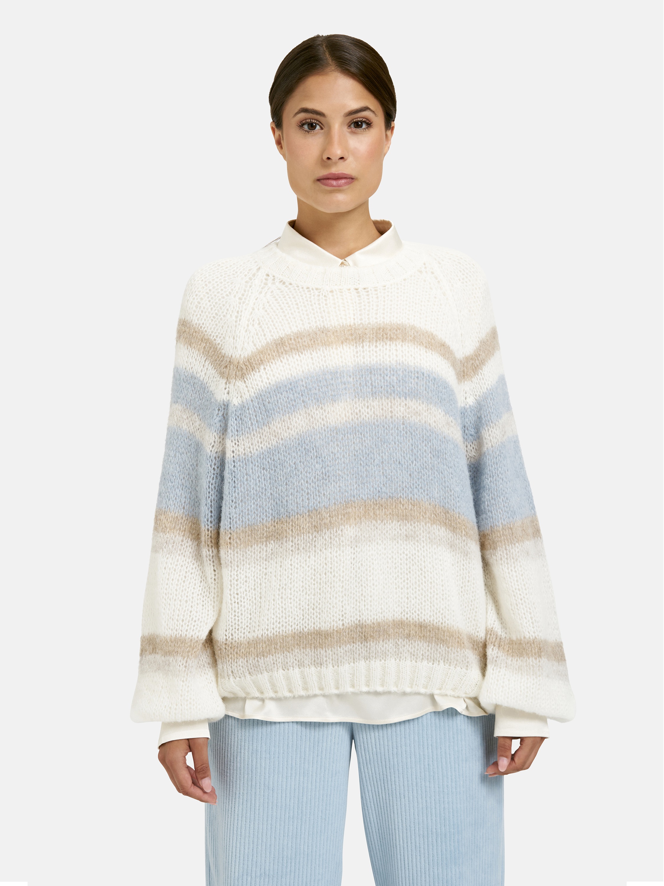 Milano Italy Rundhalspullover aus Feinstrick günstig online kaufen