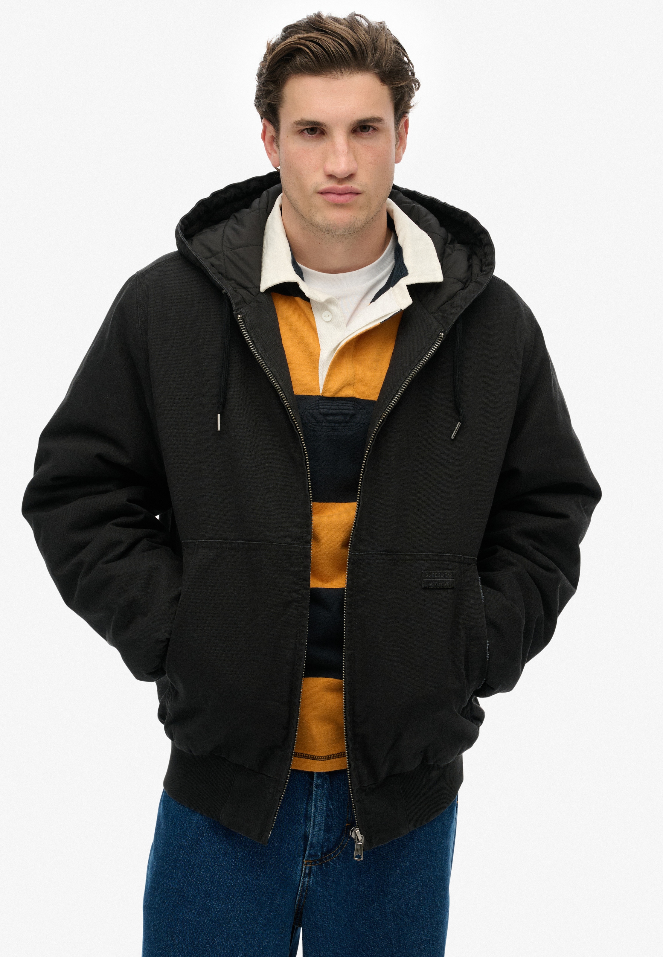 Superdry Parka »CANVAS SURPLUS HOODED JKT«, mit Kapuze