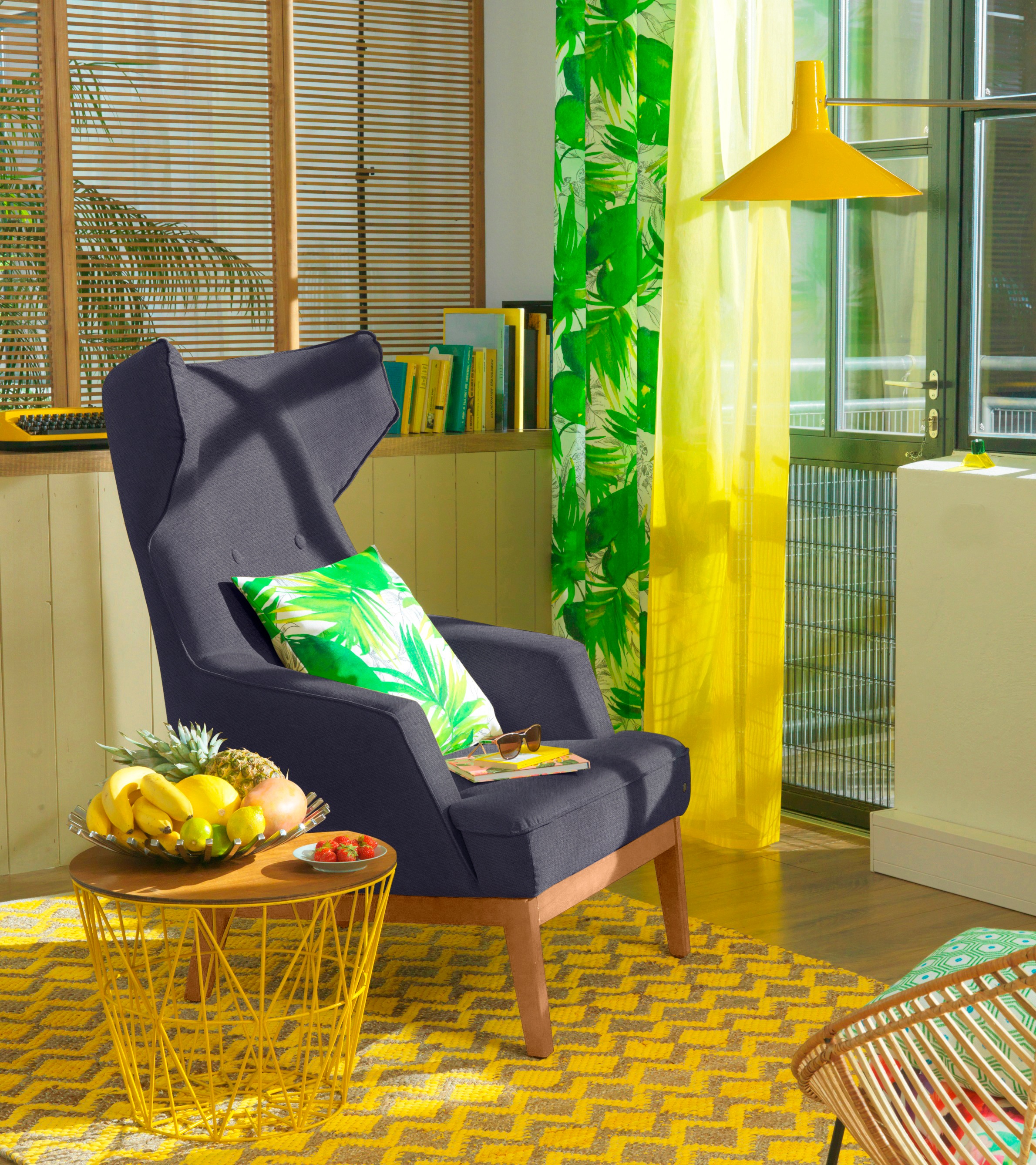 TOM TAILOR HOME Ohrensessel "COZY", im Retrolook, mit Kedernaht und Knöpfun günstig online kaufen