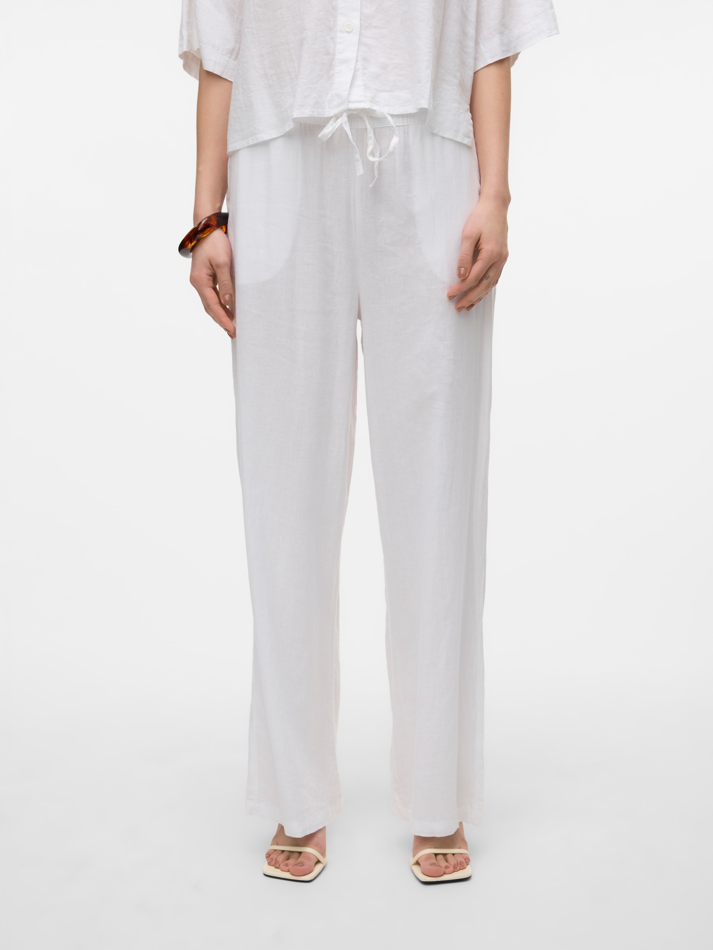 Vero Moda "VMLINN LINEN PANTS WVN NOOS" Sommerhose, mit Leinen günstig online kaufen