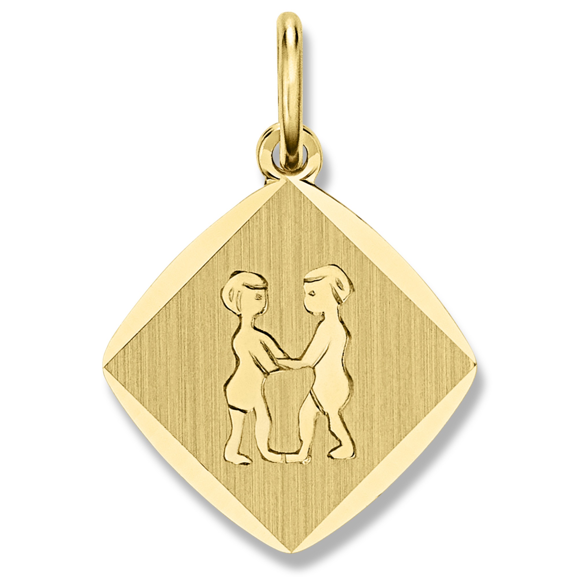 Sternzeichenanhänger ONE ELEMENT "Zwilling Sternzeichen Anhänger aus 333 Gelbgold", gold, Schmuckanhänger, Damen, Zwilling, Gelbgold 333 Gold, Gelbgold 333, Gold, Individuell & symbolisch – ein liebevolles Geschenk für besondere Menschen