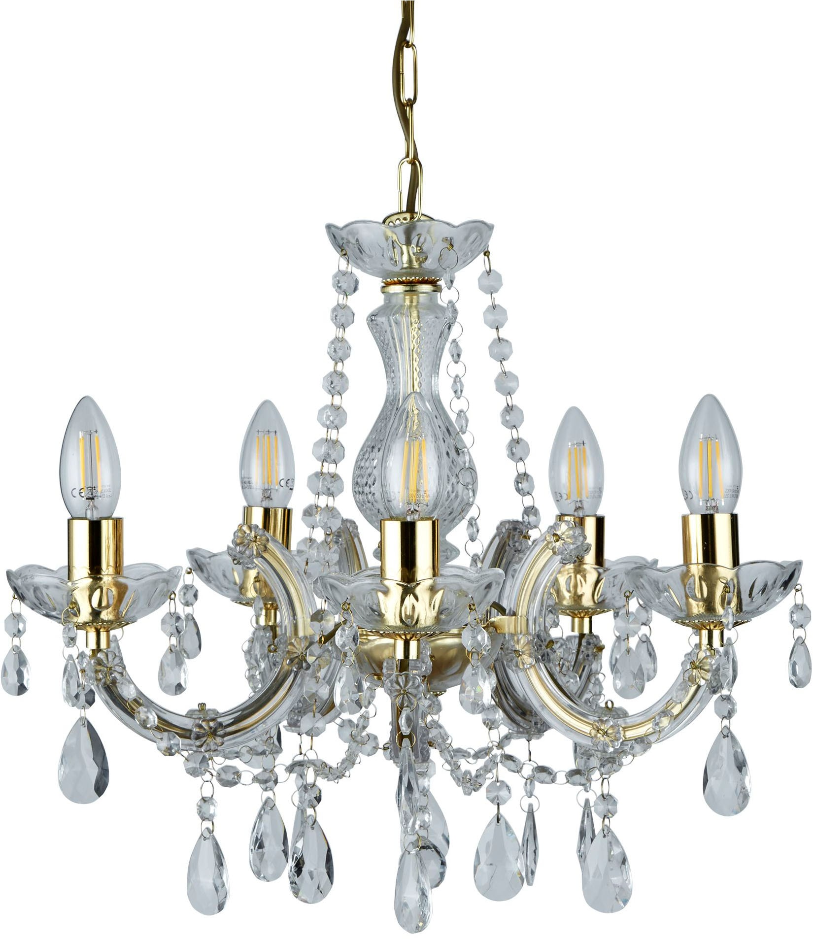 Searchlight Kronleuchter »Marie Therese 5Lt Pendant« E14 1 Stk.