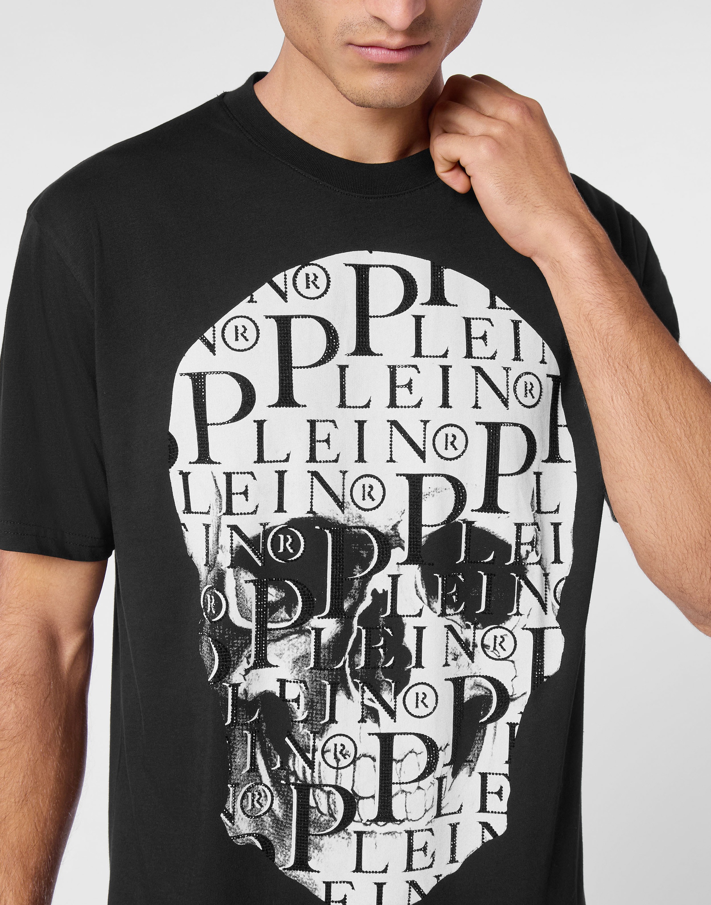 PHILIPP PLEIN T-Shirt »Skull Mit Schmucksteinen«