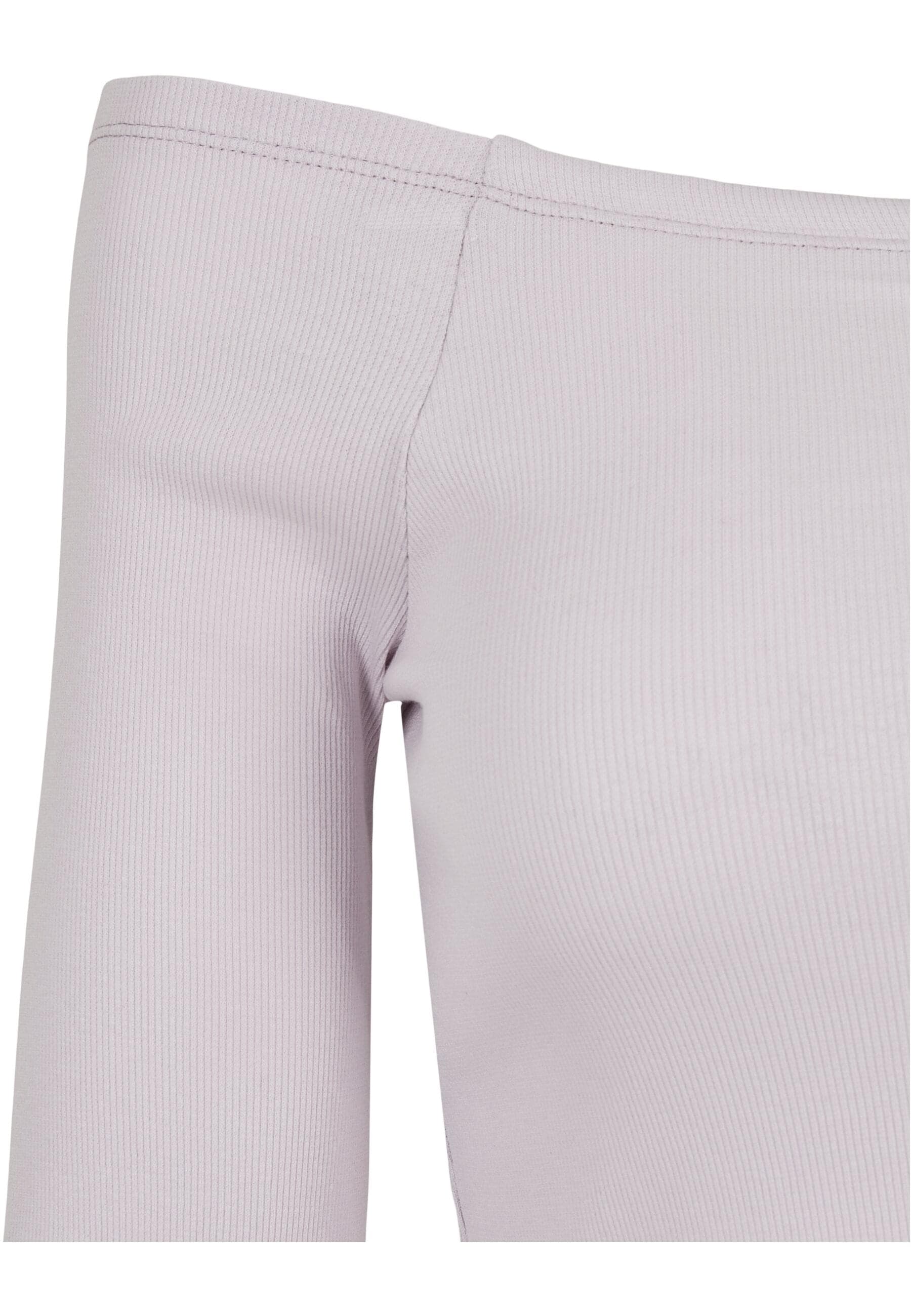 URBAN CLASSICS Langarmshirt »Urban Classics Damen Ladies Off Shoulder Rib Longsleeve«, (1 tlg.)