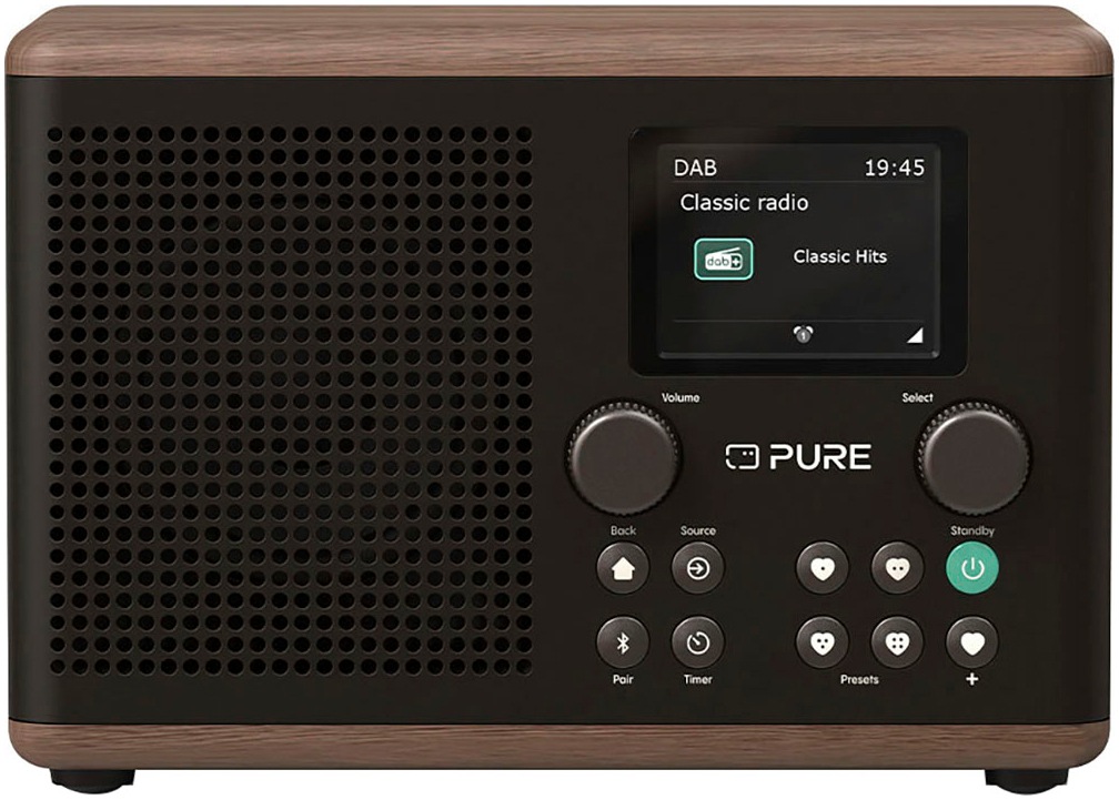 Pure Digitalradio (DAB+) »Classic H4«, (Bluetooth Digitalradio (DAB+)-FM-Tuner-UKW mit RDS 10 W)