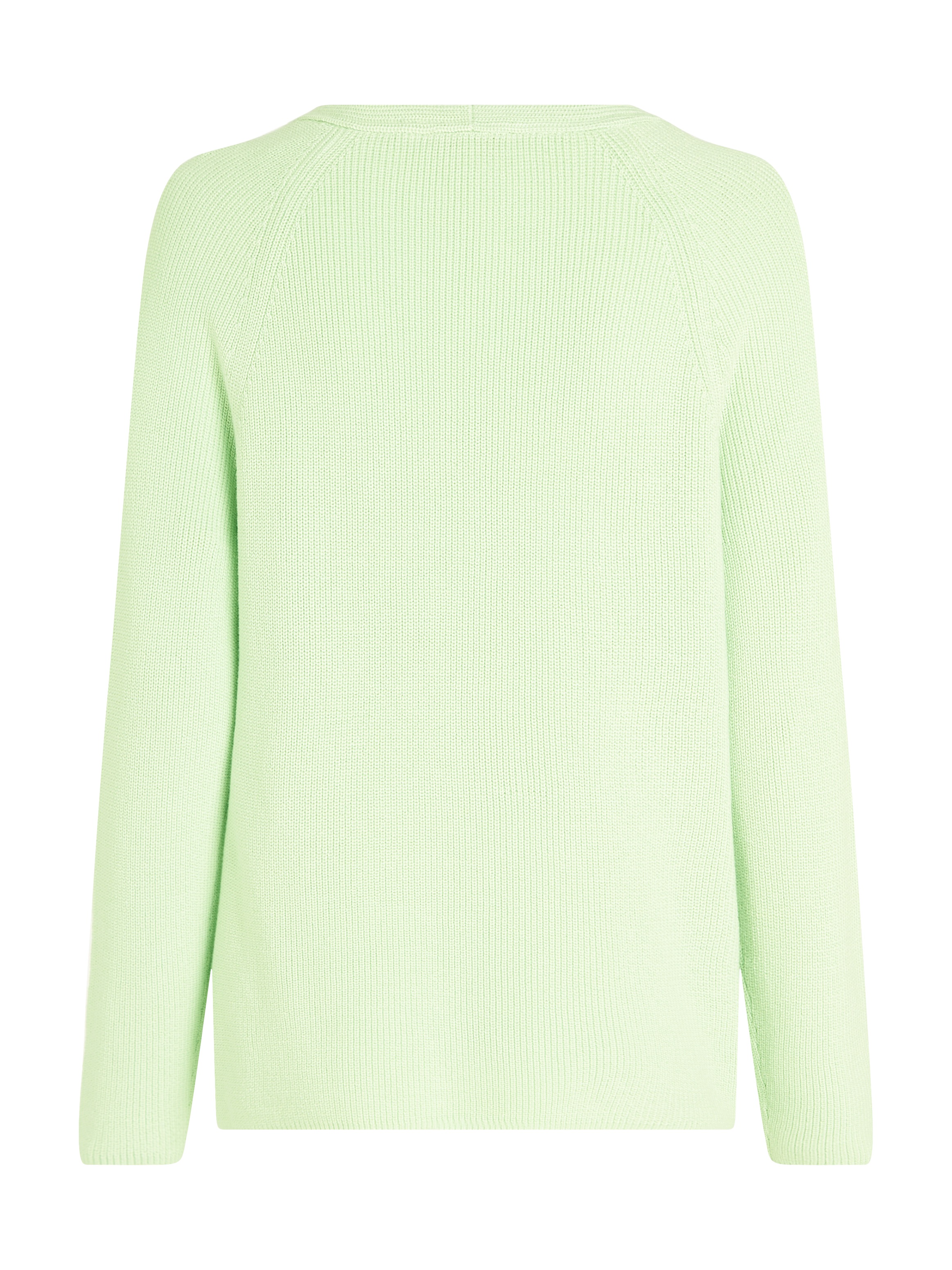 Tommy Hilfiger Strickpullover »CO CARDI FINE GG LS BOAT-NK SWT«, mit Raglanärmel, Logostickerei