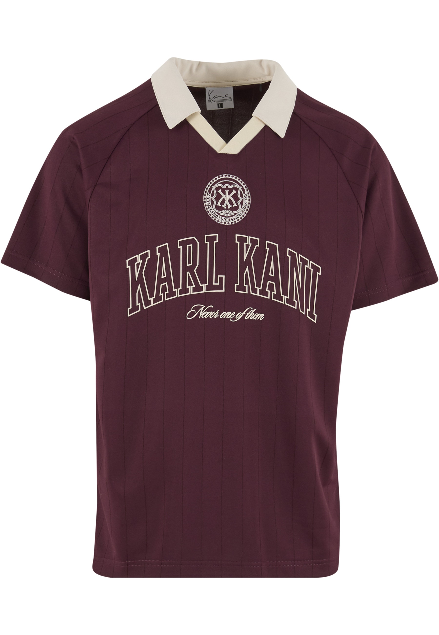 Karl Kani T-Shirt "Karl Kani Heritage Emblem Shadow Pinstripe Soccer Jersey" 1