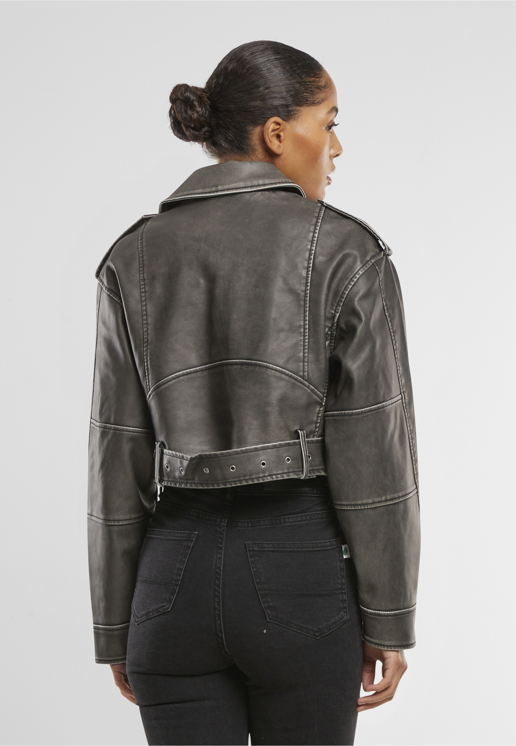Karl Kani Winterjacke »Karl Kani Karl Kani OG Short OS Pu Biker Jacket« 1 Stk. tlg. ohne Kapuze